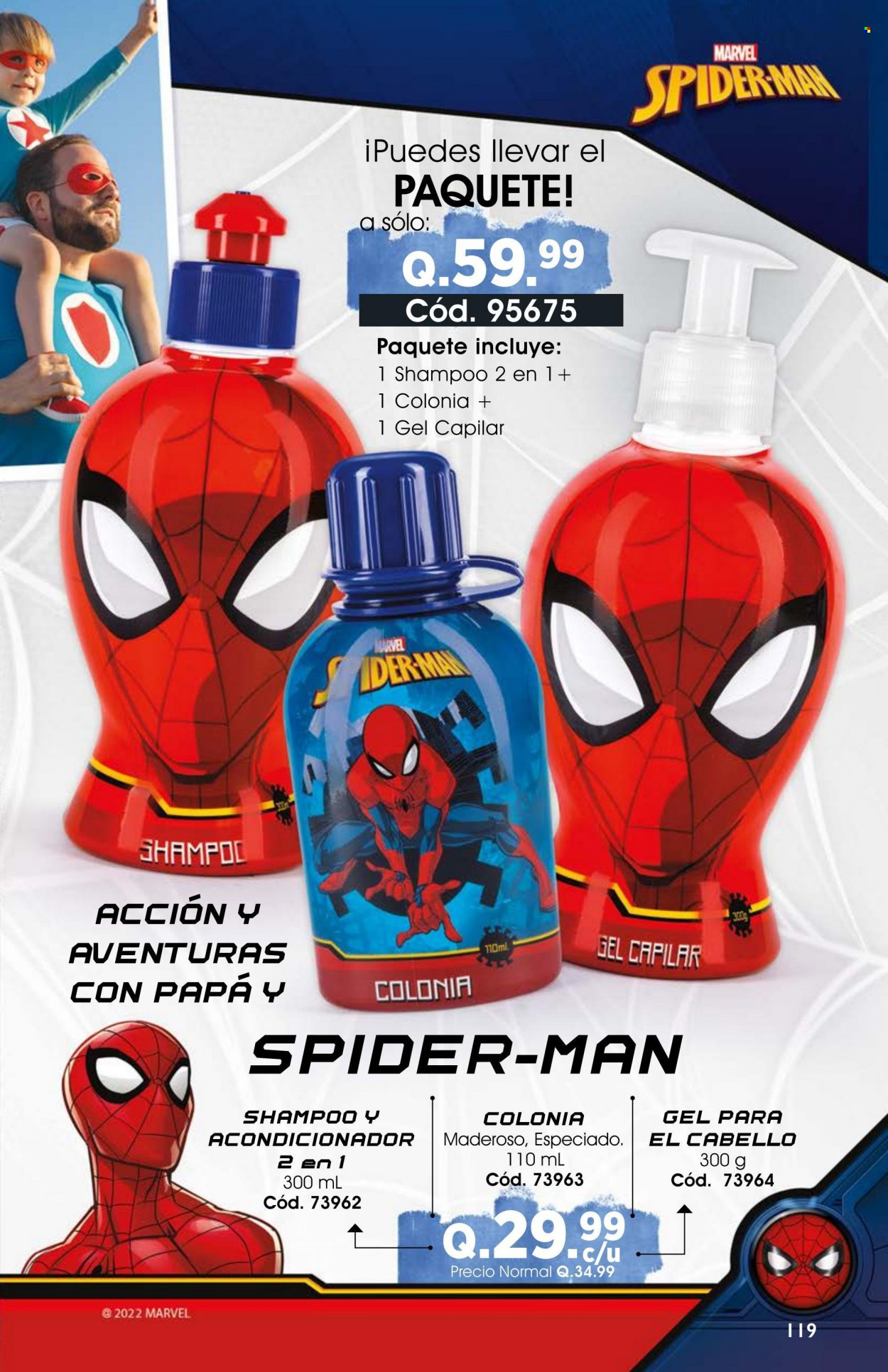 thumbnail - Folleto actual LêCleire - 1.5.2022 - 31.5.2022 - Ventas - Marvel, Spiderman, champú, acondicionador, shampoo. Página 121.