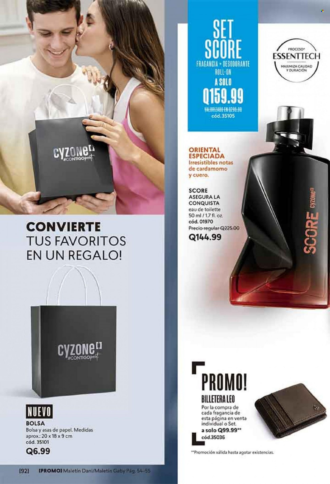 thumbnail - Folleto actual Cyzone - Ventas - maletín, desodorante de bola, eau de toilette, desodorante, bolso, billetera. Página 100.