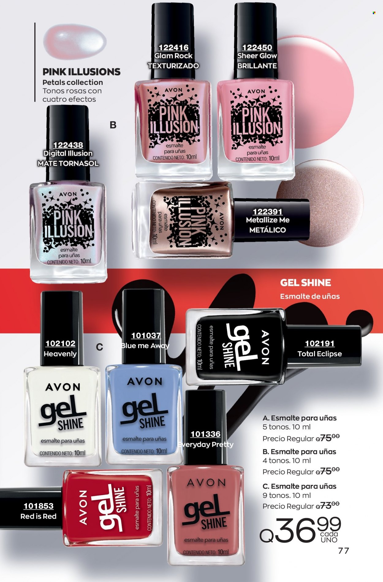 Catálogo Avon. Página 77