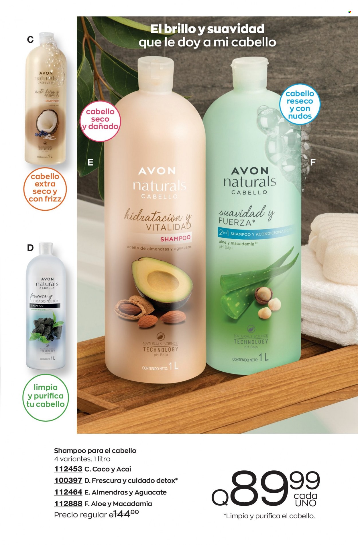 thumbnail - Folleto actual Avon - Ventas - champú, aceite de almendras, acondicionador, shampoo y acondicionador. Página 89.
