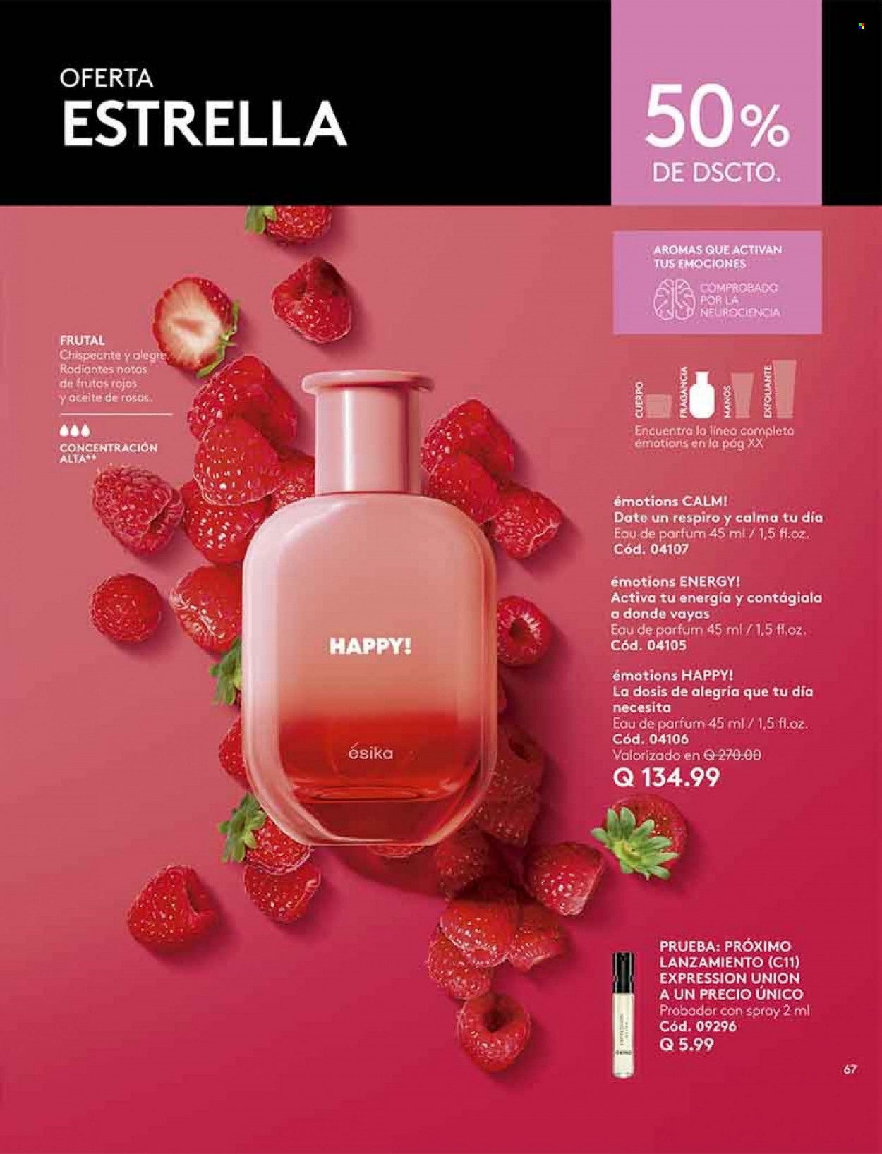 thumbnail - Folleto actual Ésika - Ventas - perfume. Página 67.