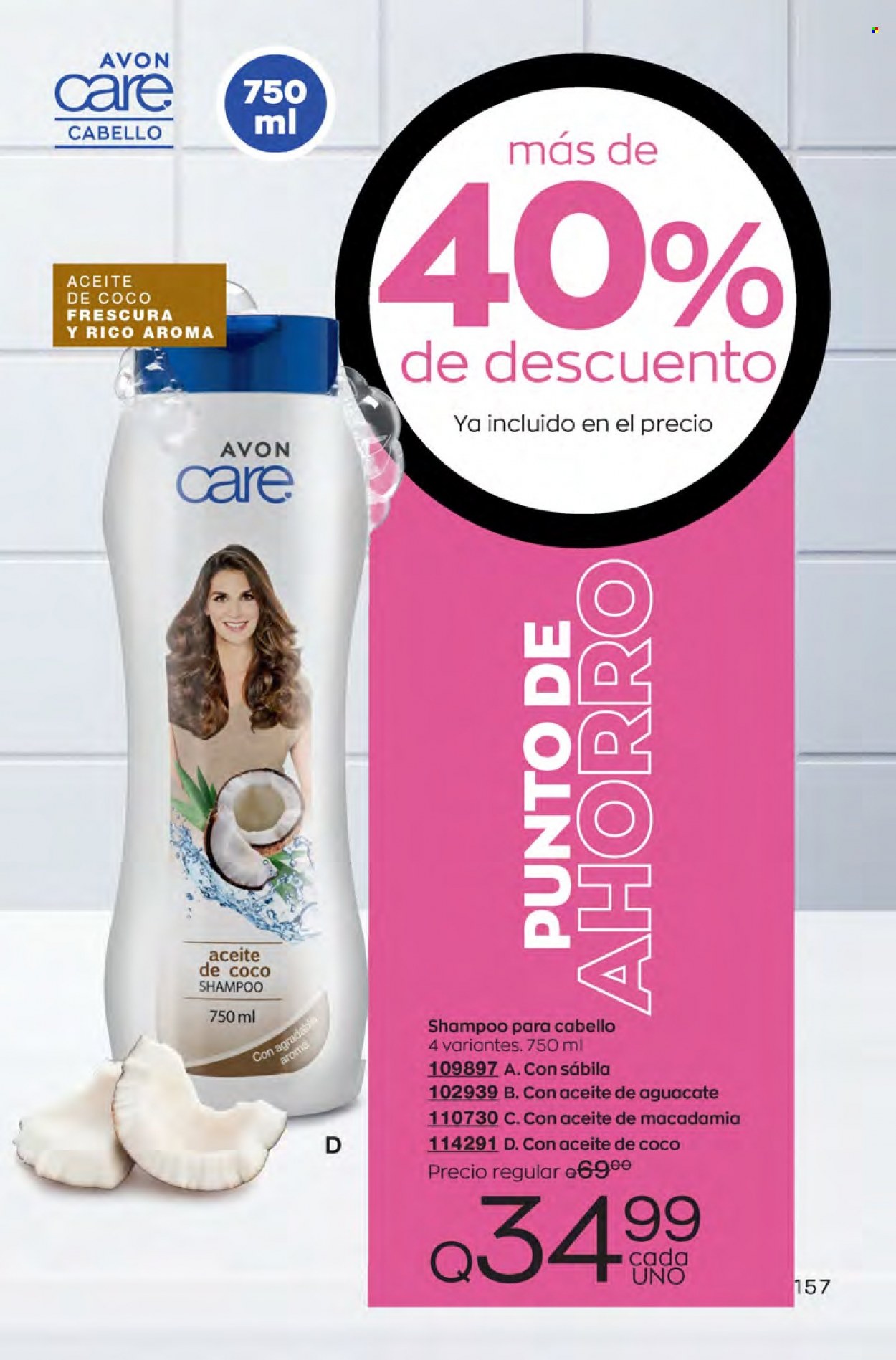 Catálogo Avon. Página 157