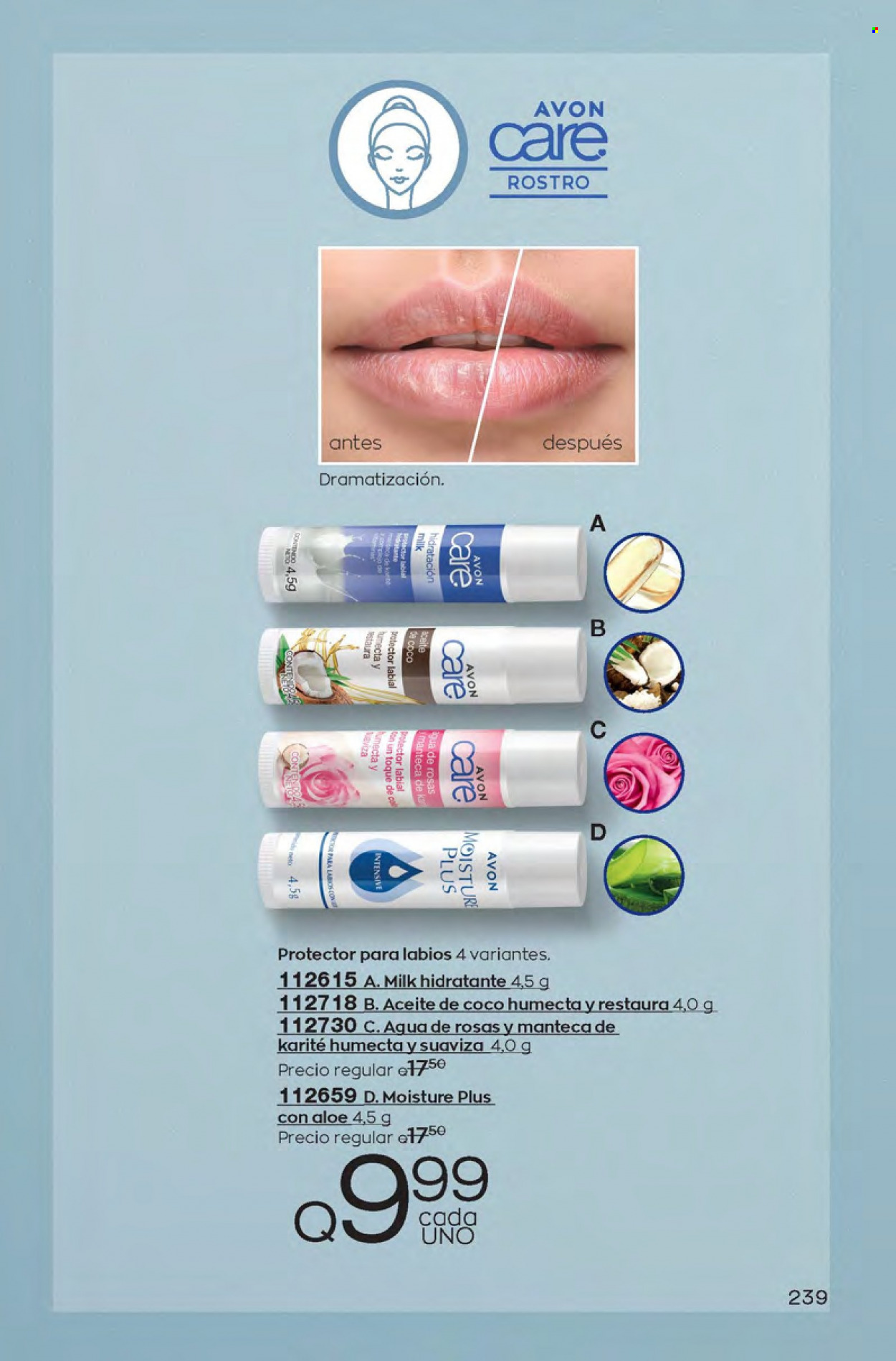 Catálogo Avon. Página 239