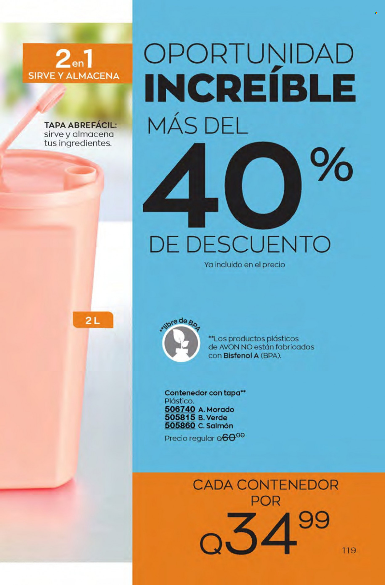 Catálogo Avon. Página 119