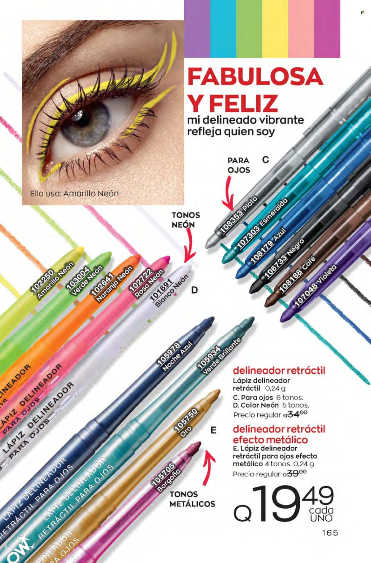 Catálogo Avon. Página 165