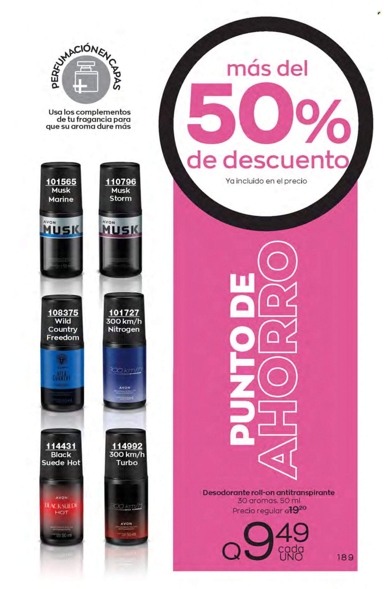 Catálogo Avon. Página 189