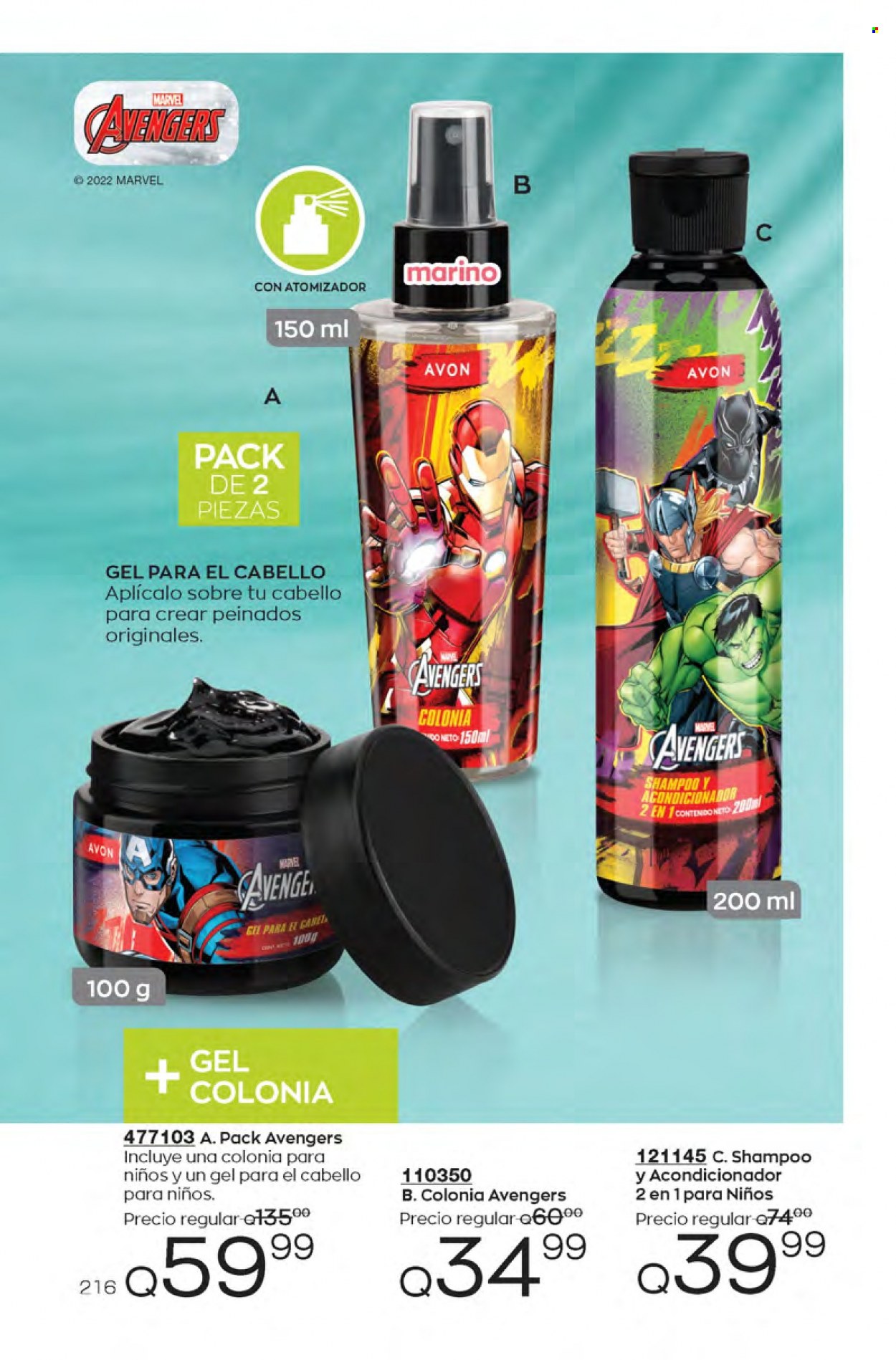 Catálogo Avon. Página 216