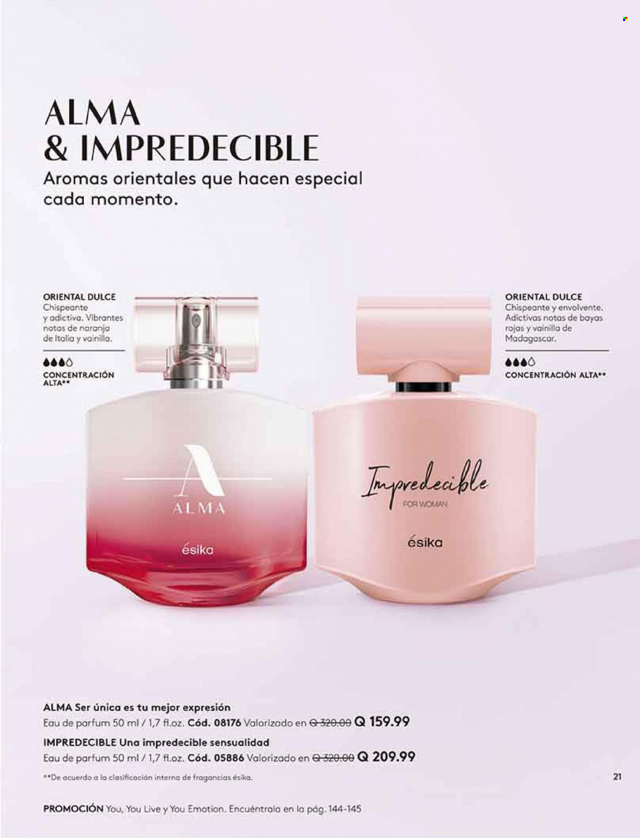 thumbnail - Folleto actual Ésika - Ventas - perfume. Página 21.