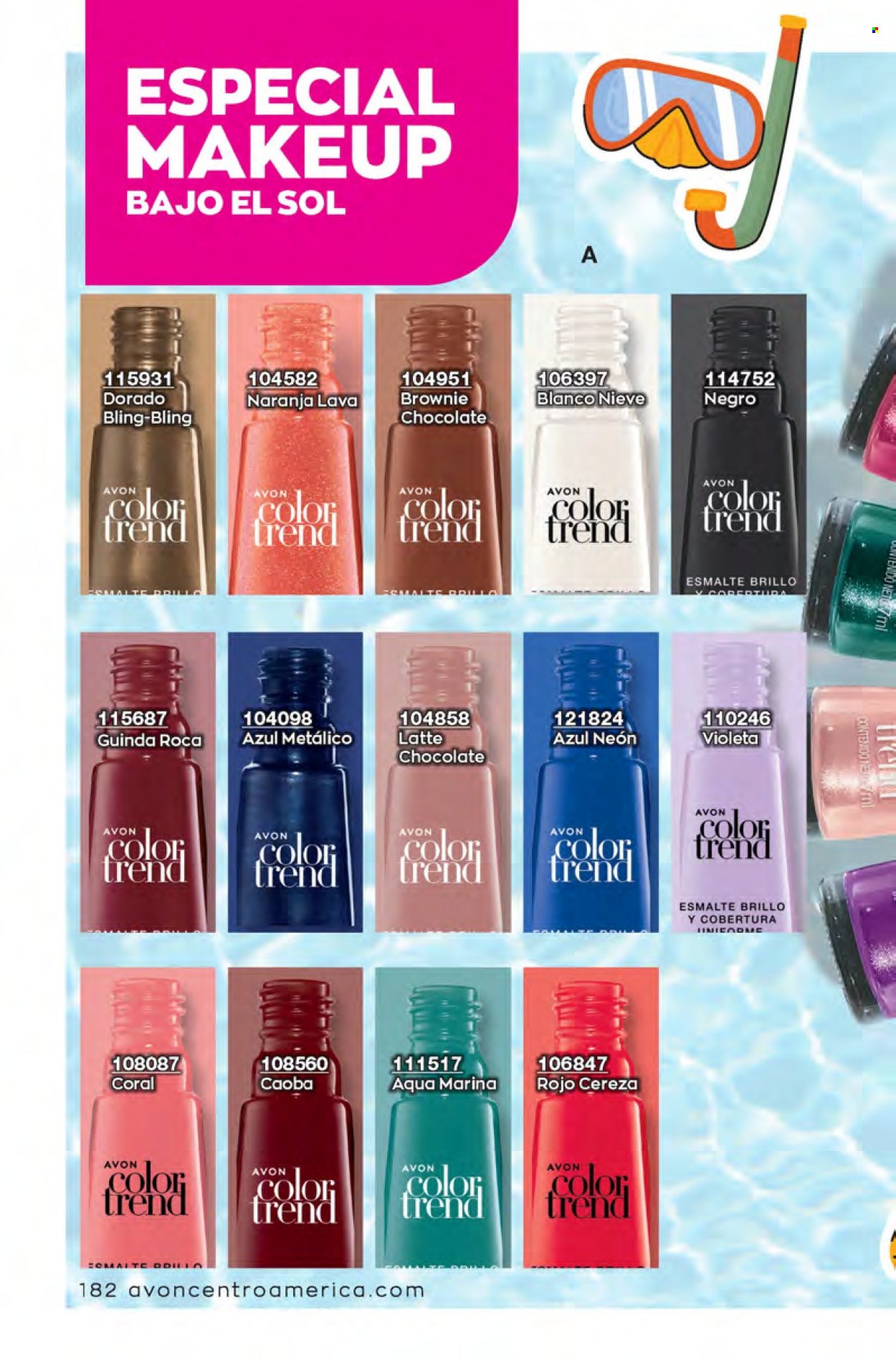 Catálogo Avon. Página 182