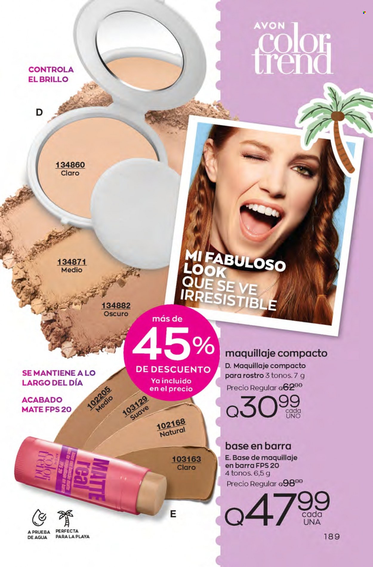 Catálogo Avon. Página 189