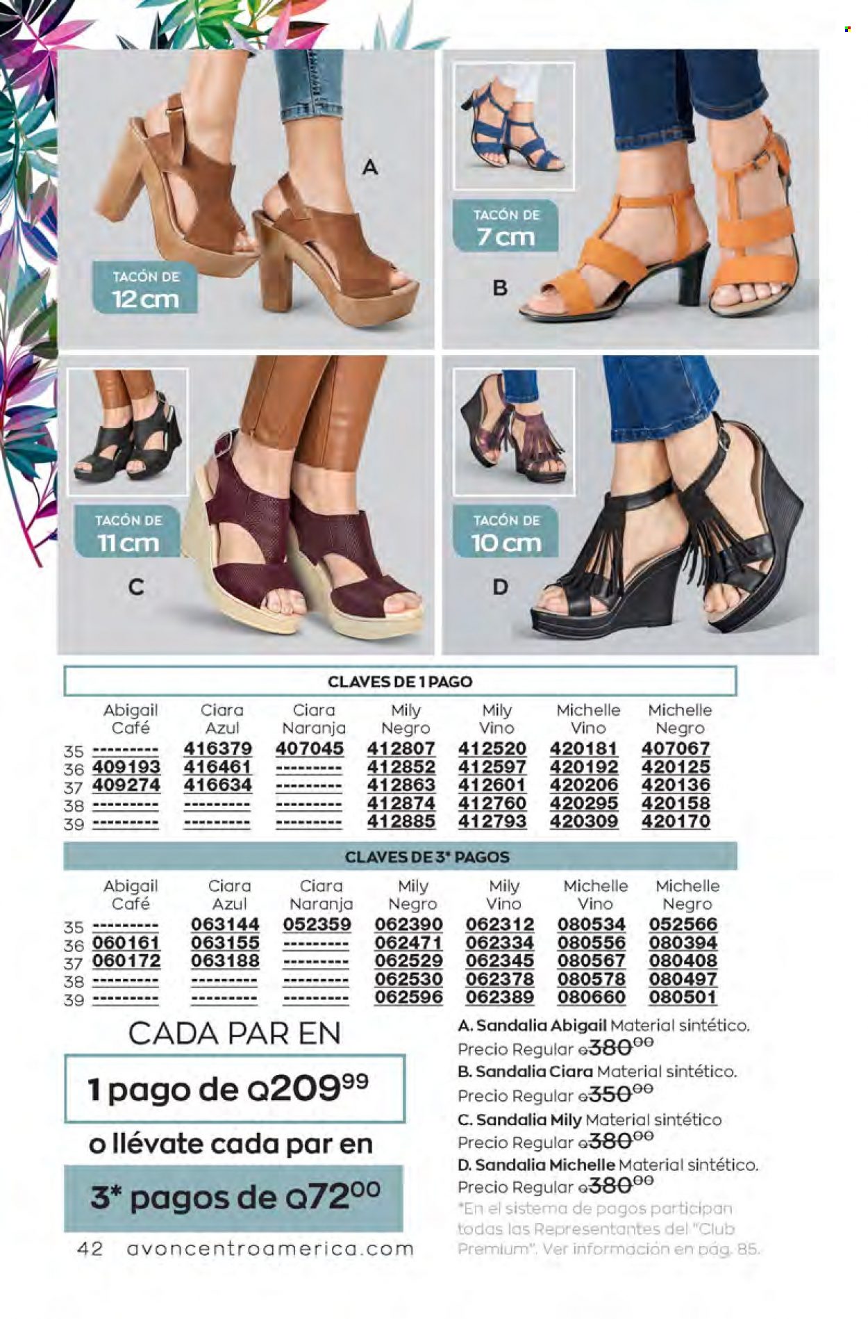 Catálogo Avon. Página 42