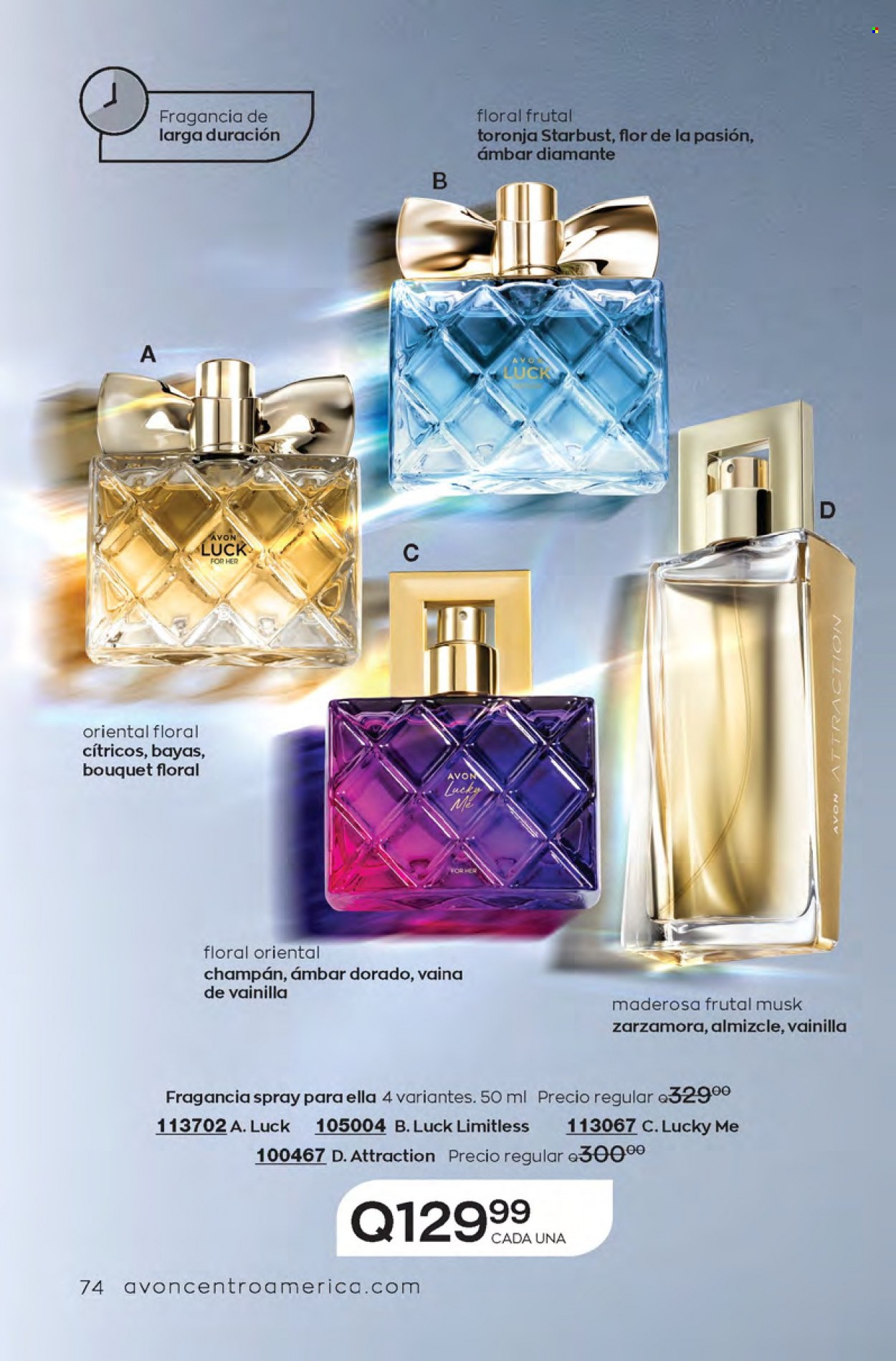 Catálogo Avon. Página 74