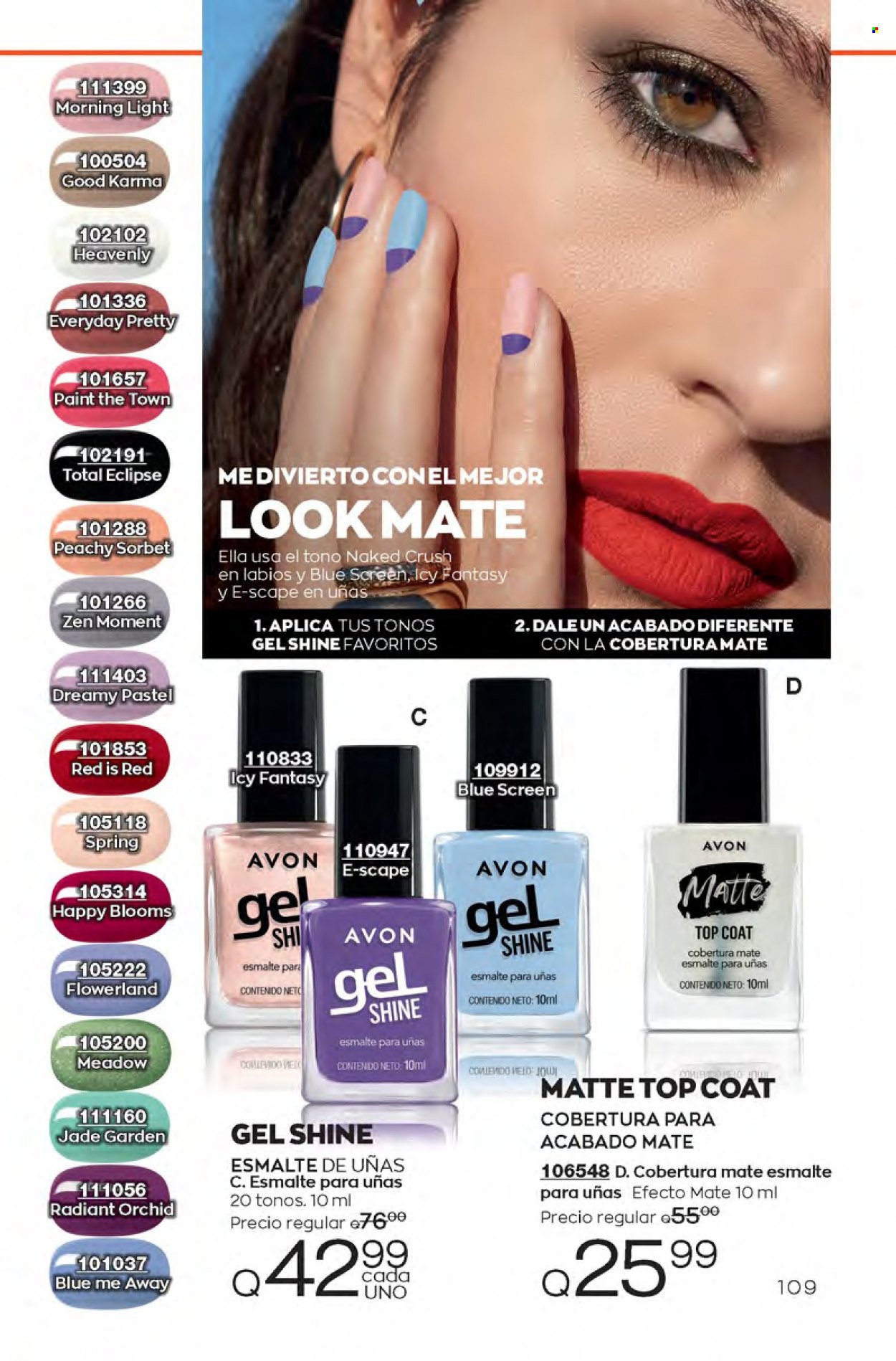 Catálogo Avon. Página 109