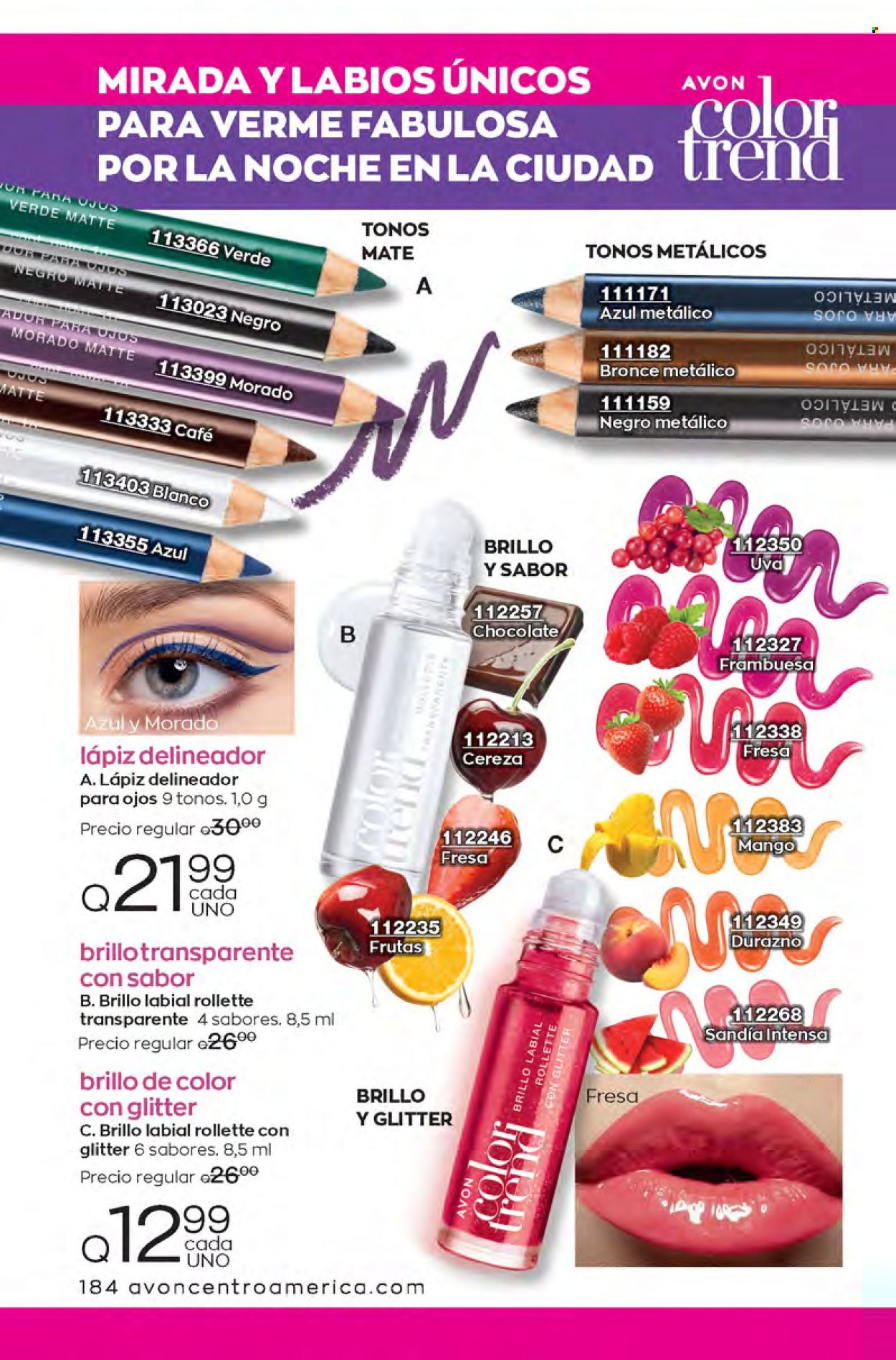 Catálogo Avon. Página 184