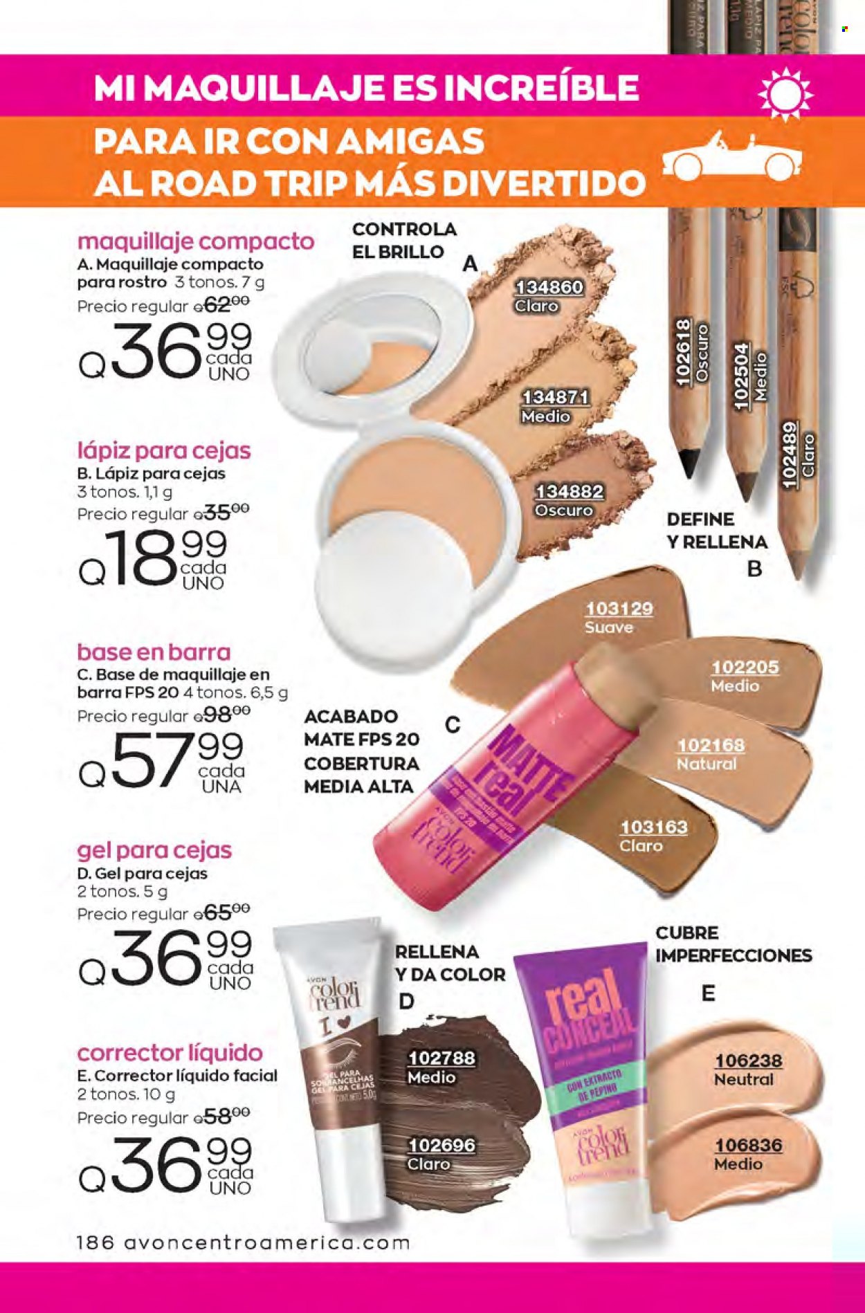 Catálogo Avon. Página 186
