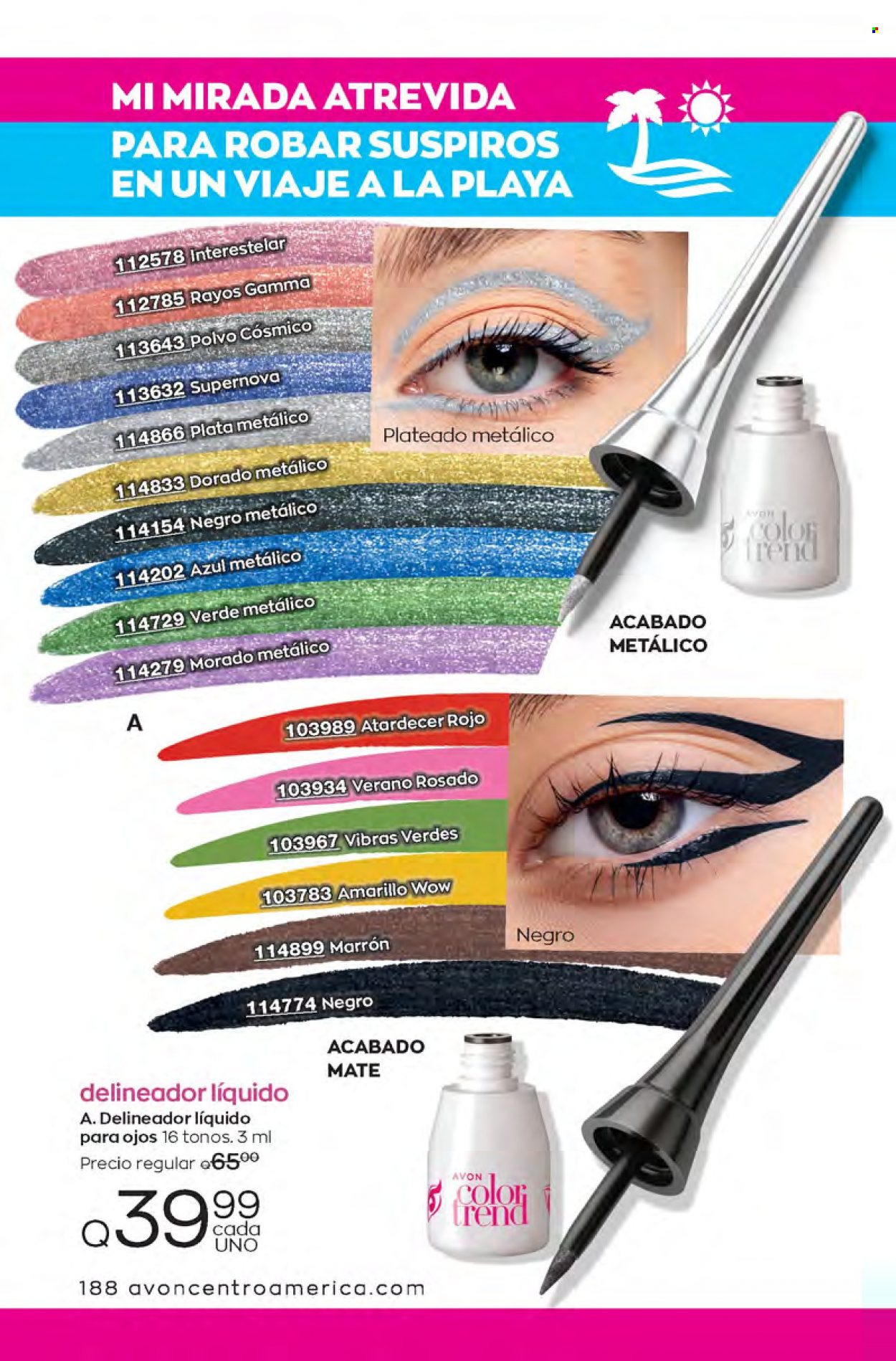 Catálogo Avon. Página 188