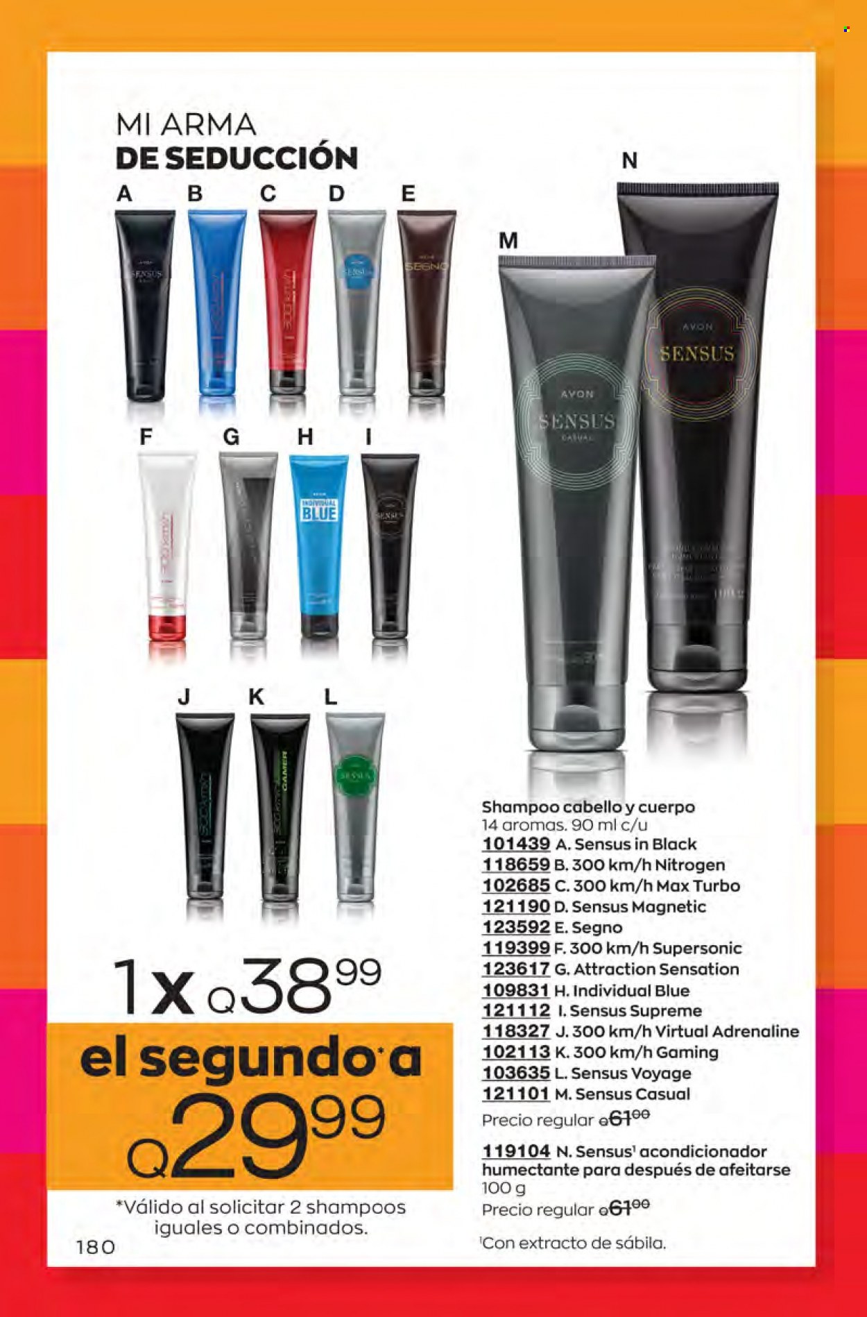 Catálogo Avon. Página 180