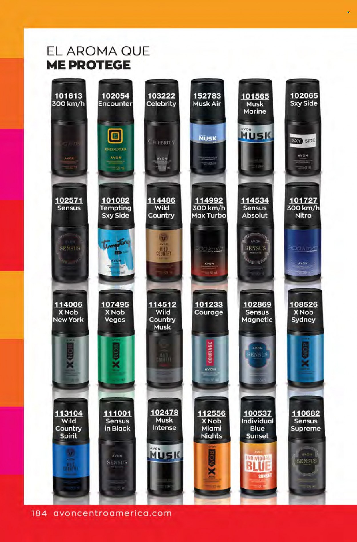 Catálogo Avon. Página 184