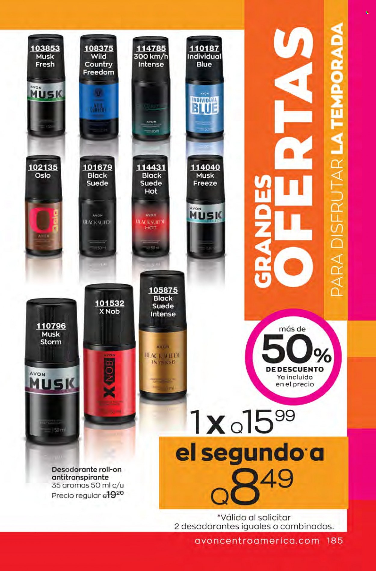 Catálogo Avon. Página 185