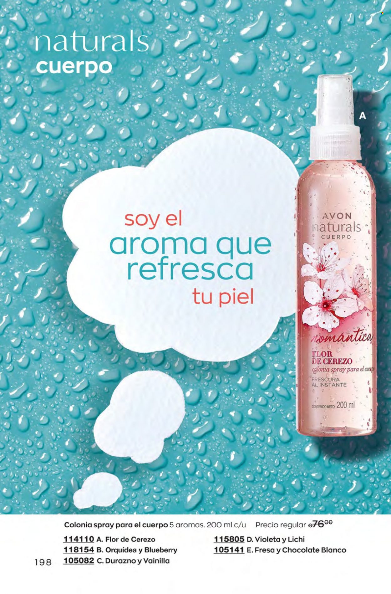 Catálogo Avon. Página 198