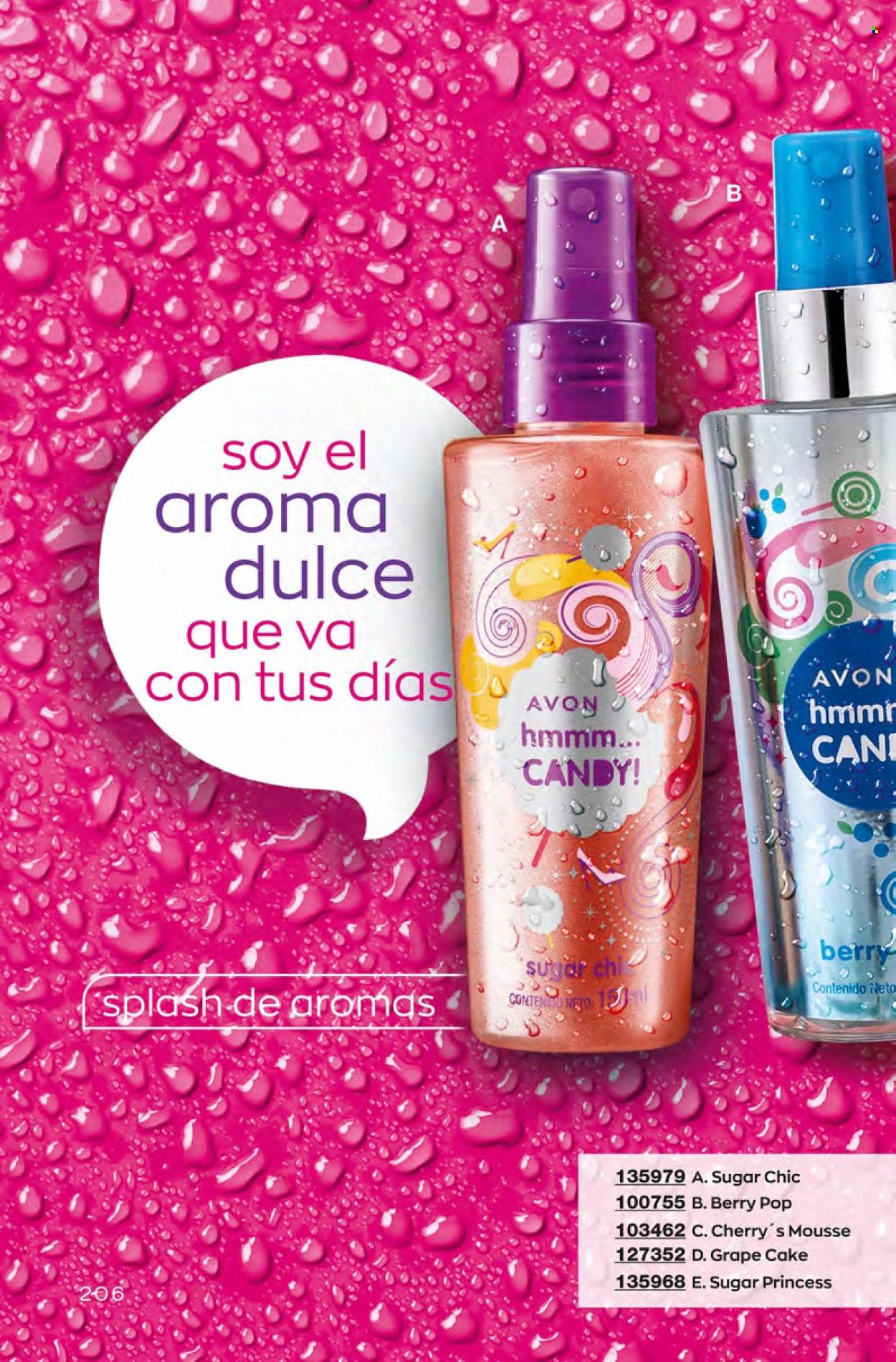 Catálogo Avon. Página 206