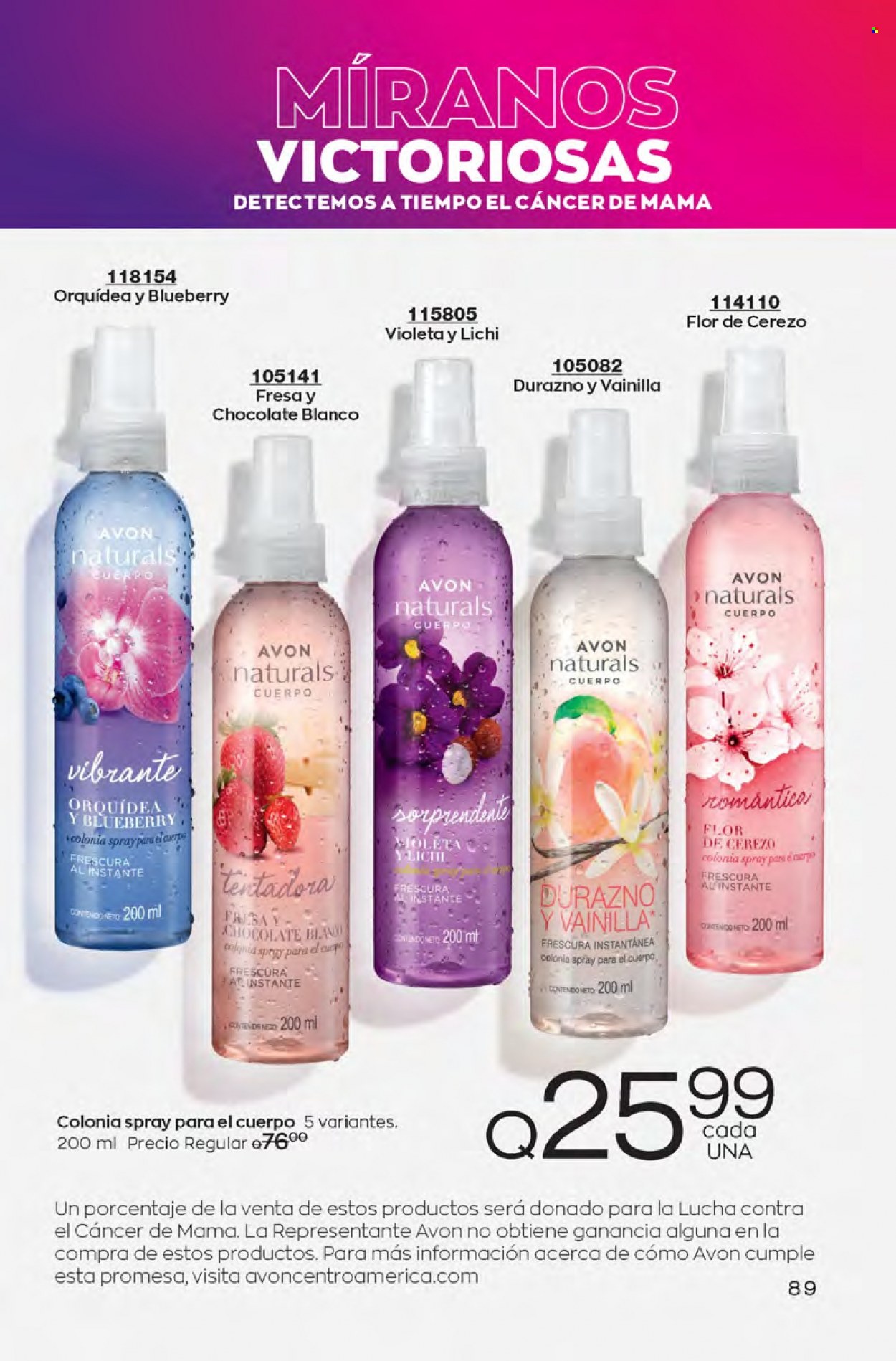 Catálogo Avon. Página 89