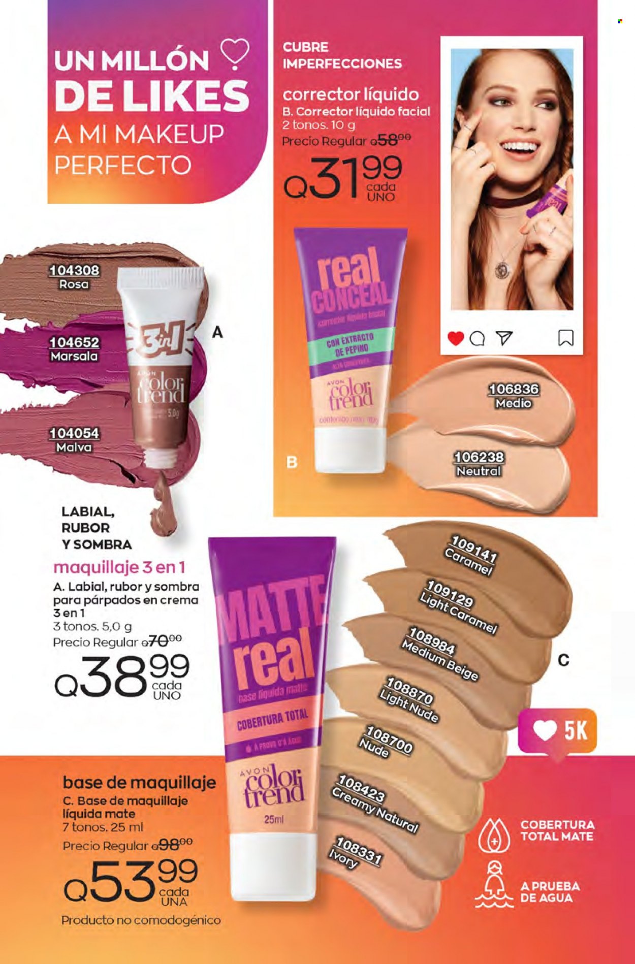 Catálogo Avon. Página 158