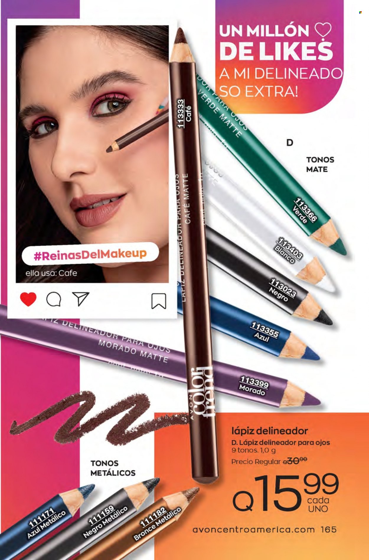 Catálogo Avon. Página 165