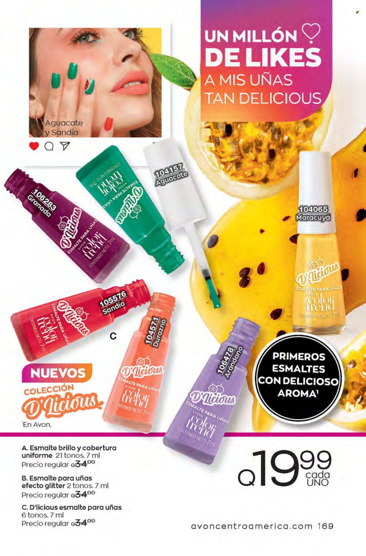 Catálogo Avon. Página 169