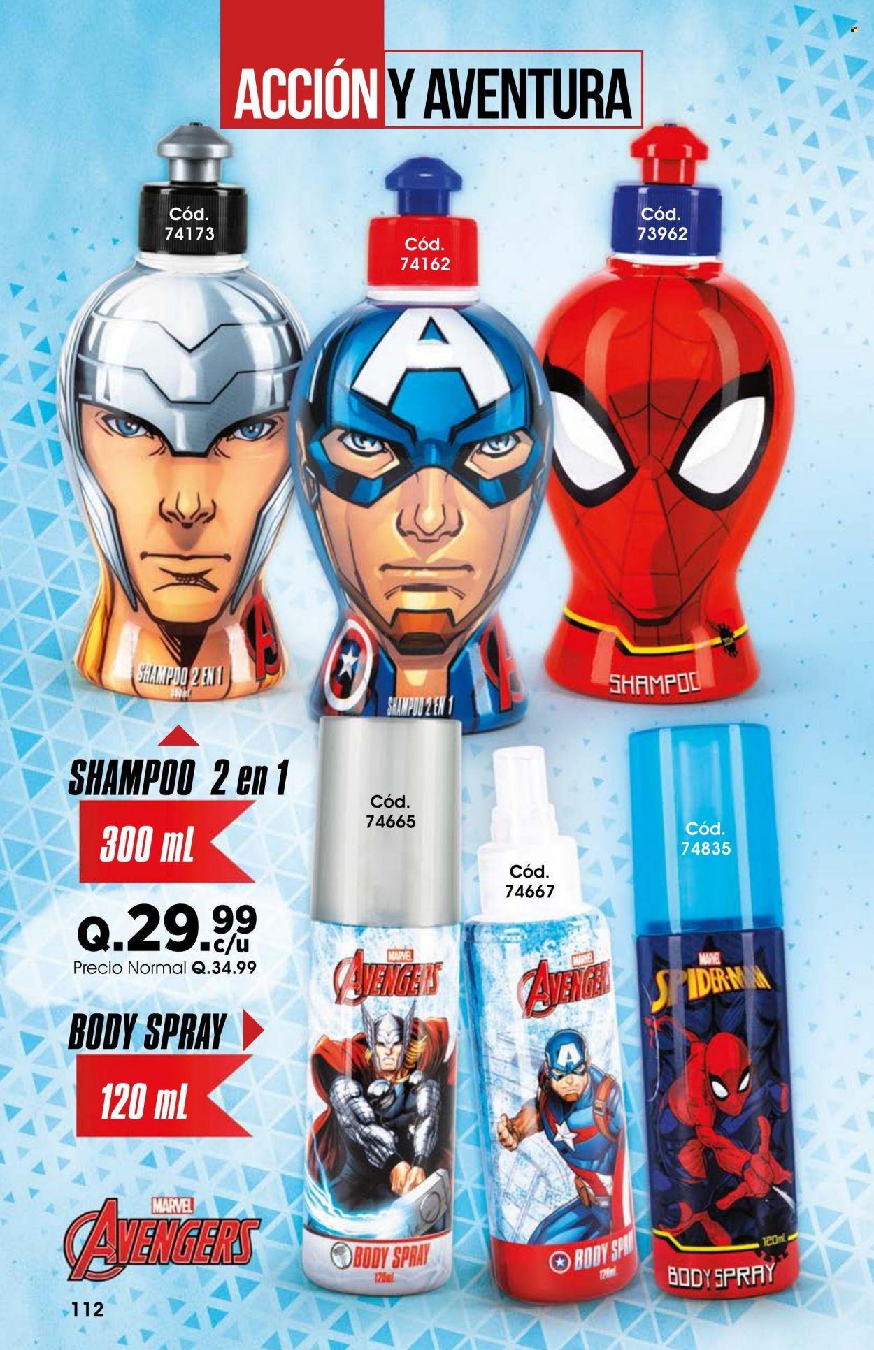 thumbnail - Folleto actual LêCleire - 1.9.2022 - 30.9.2022 - Ventas - Marvel, Spiderman, champú, spray corporal, shampoo. Página 114.