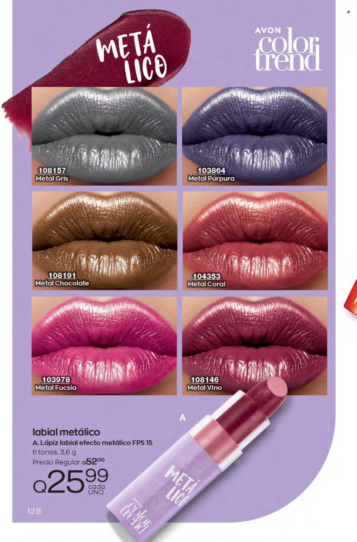 Catálogo Avon. Página 128