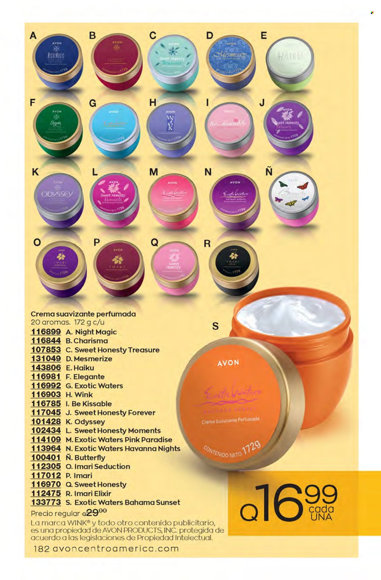 Catálogo Avon. Página 182