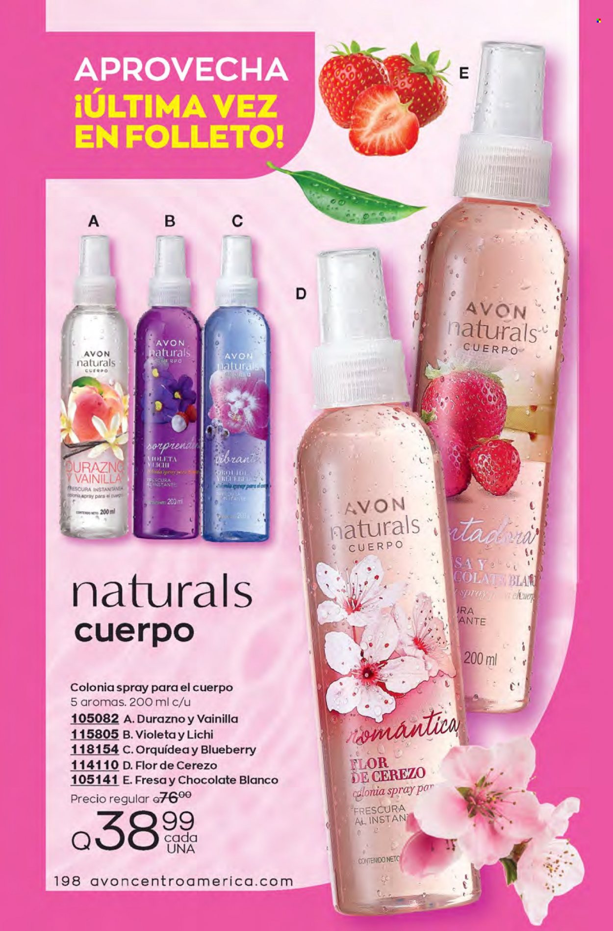 Catálogo Avon. Página 198