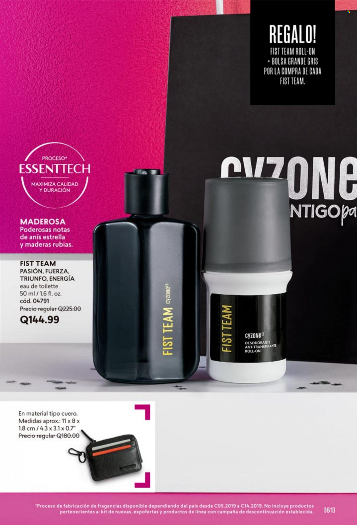 thumbnail - Folleto actual Cyzone - Ventas - desodorante de bola, eau de toilette, desodorante, antitranspirante. Página 61.