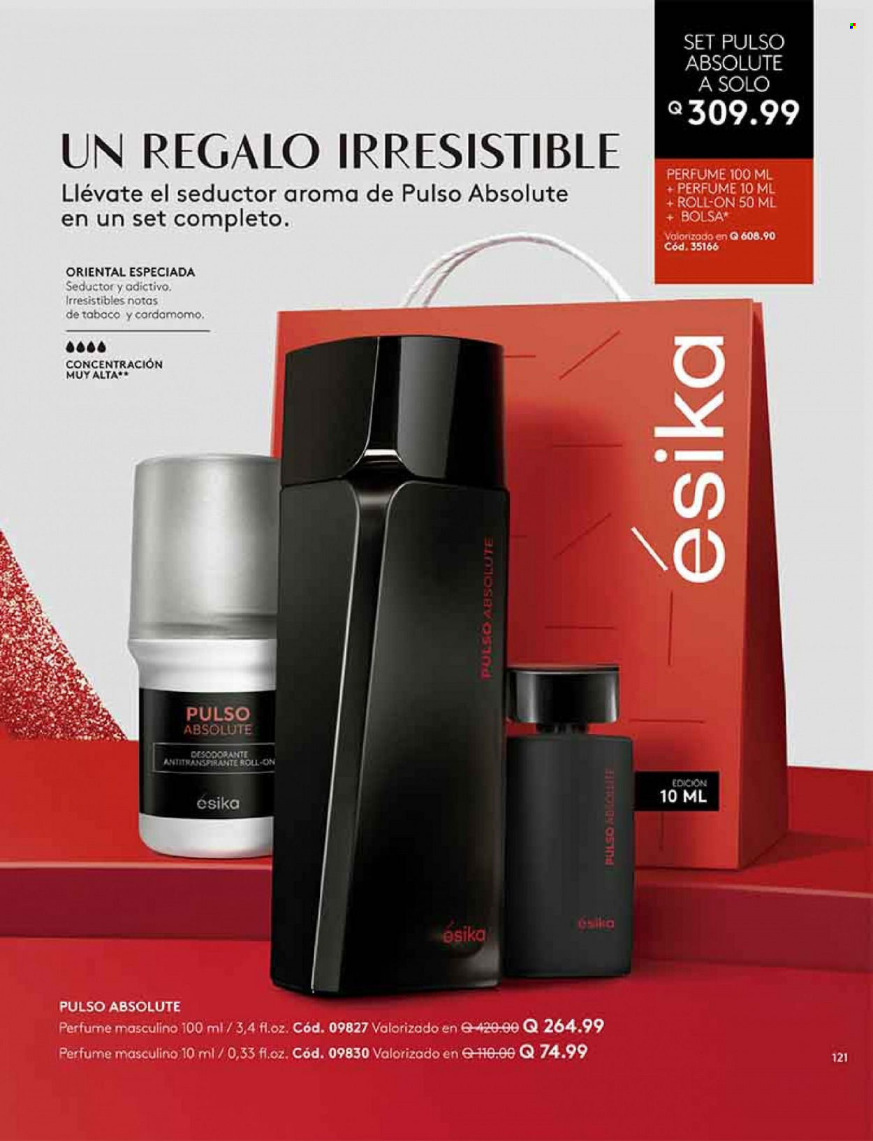 thumbnail - Folleto actual Ésika - Ventas - desodorante de bola, perfume, desodorante, antitranspirante. Página 129.