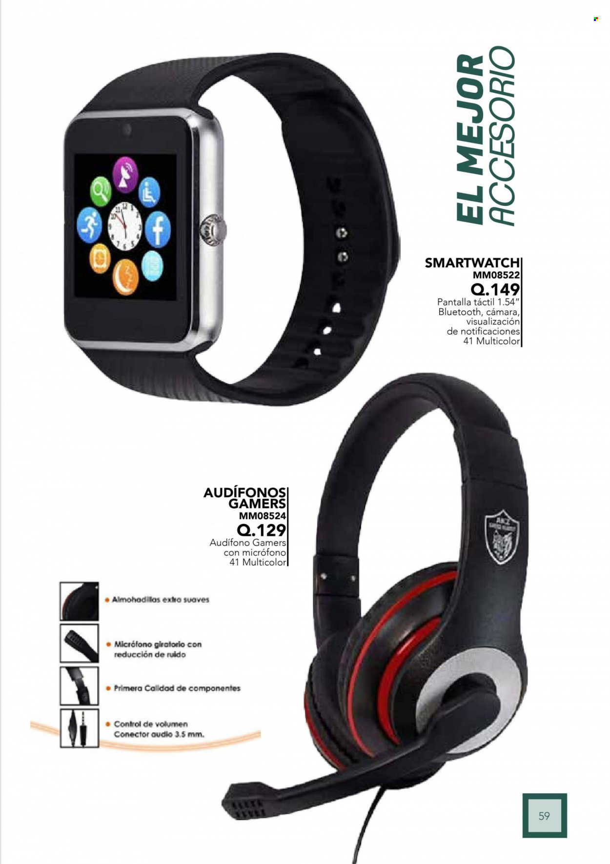 thumbnail - Folleto actual Multimodas - Ventas - smartwatch, auriculares. Página 59.