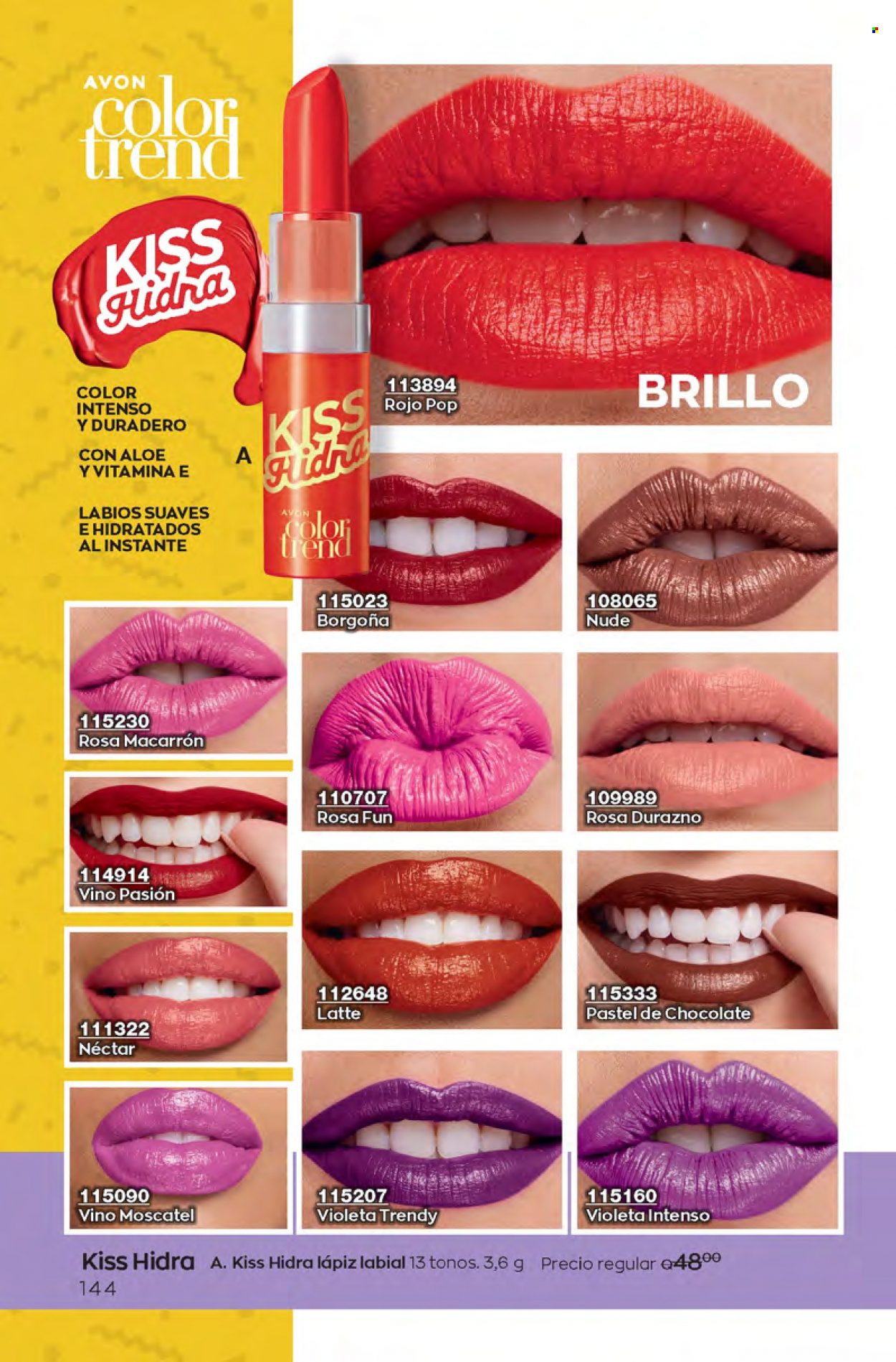 Catálogo Avon. Página 144