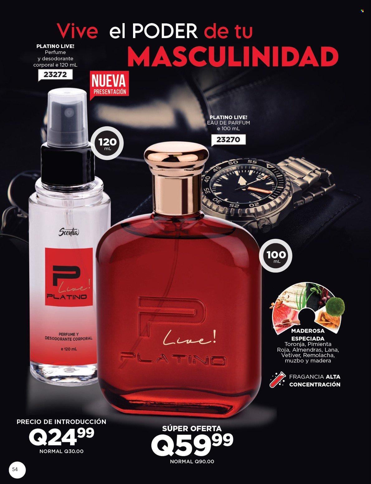 thumbnail - Folleto actual Scentia - 1.10.2022 - 31.10.2022 - Ventas - perfume, desodorante. Página 54.