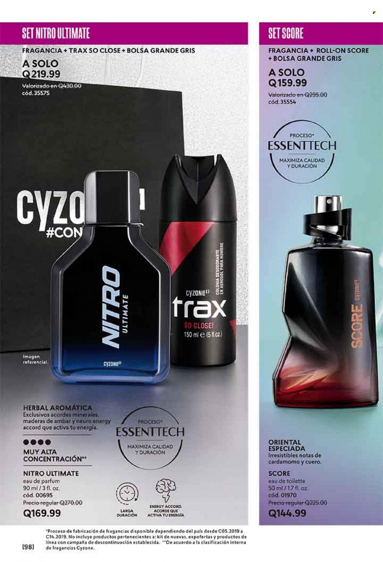 thumbnail - Folleto actual Cyzone - Ventas - desodorante de bola, perfume, eau de toilette, desodorante. Página 109.