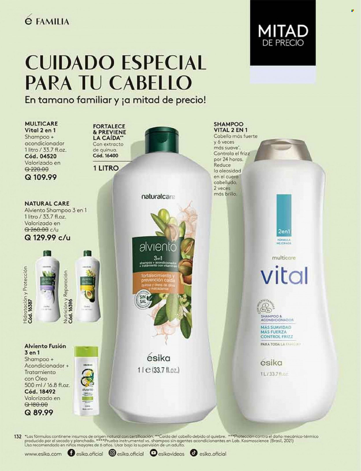 thumbnail - Folleto actual Ésika - Ventas - champú, acondicionador, shampoo y acondicionador. Página 148.