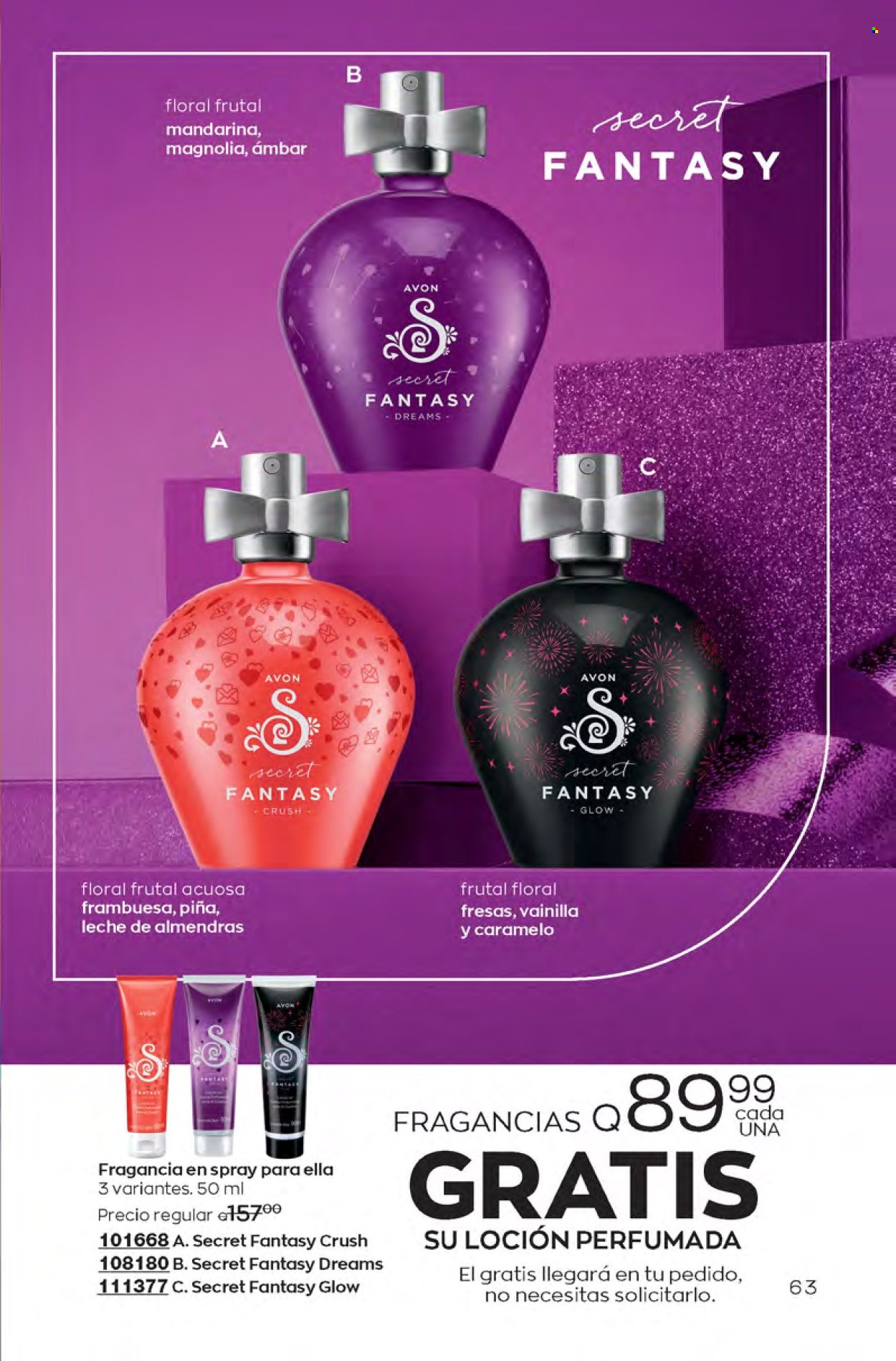 Catálogo Avon. Página 63