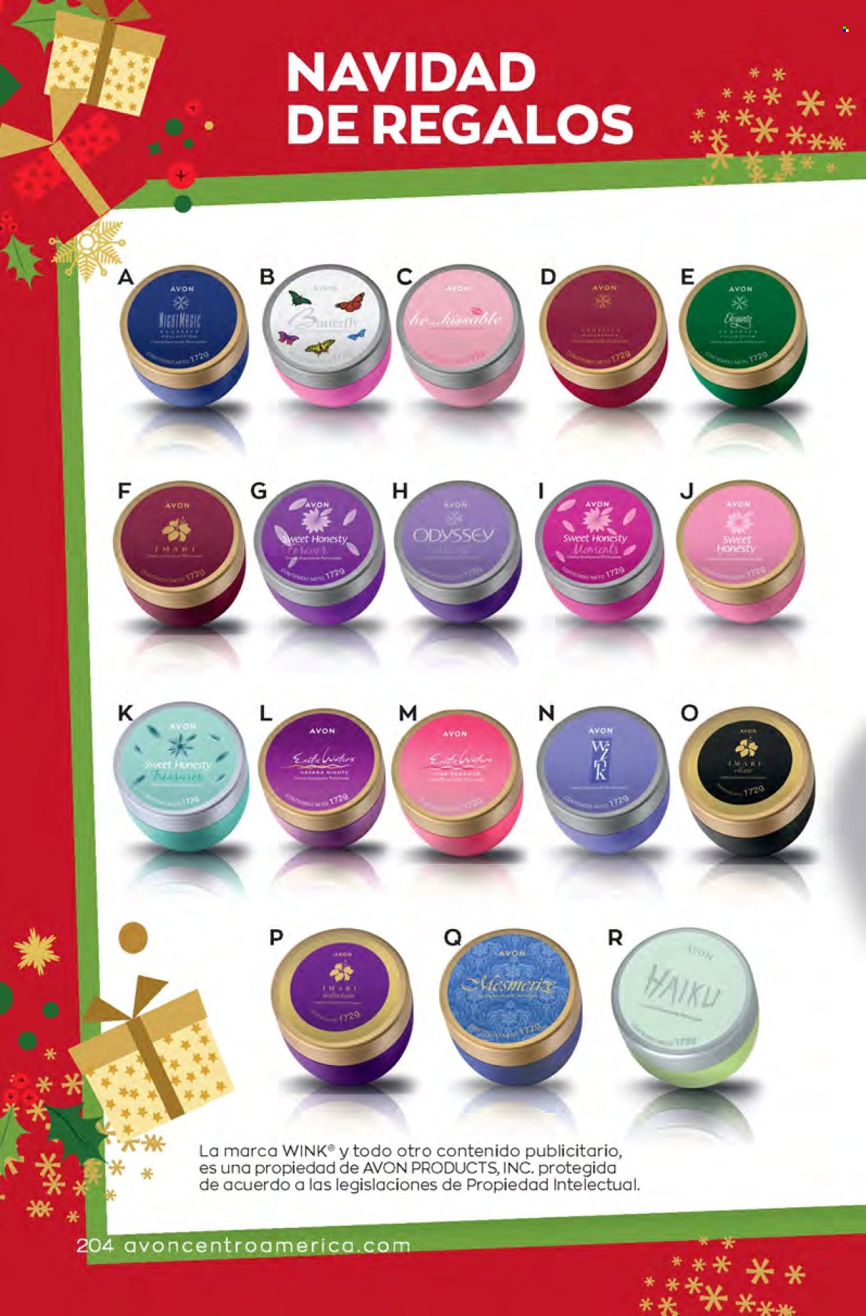 Catálogo Avon. Página 204