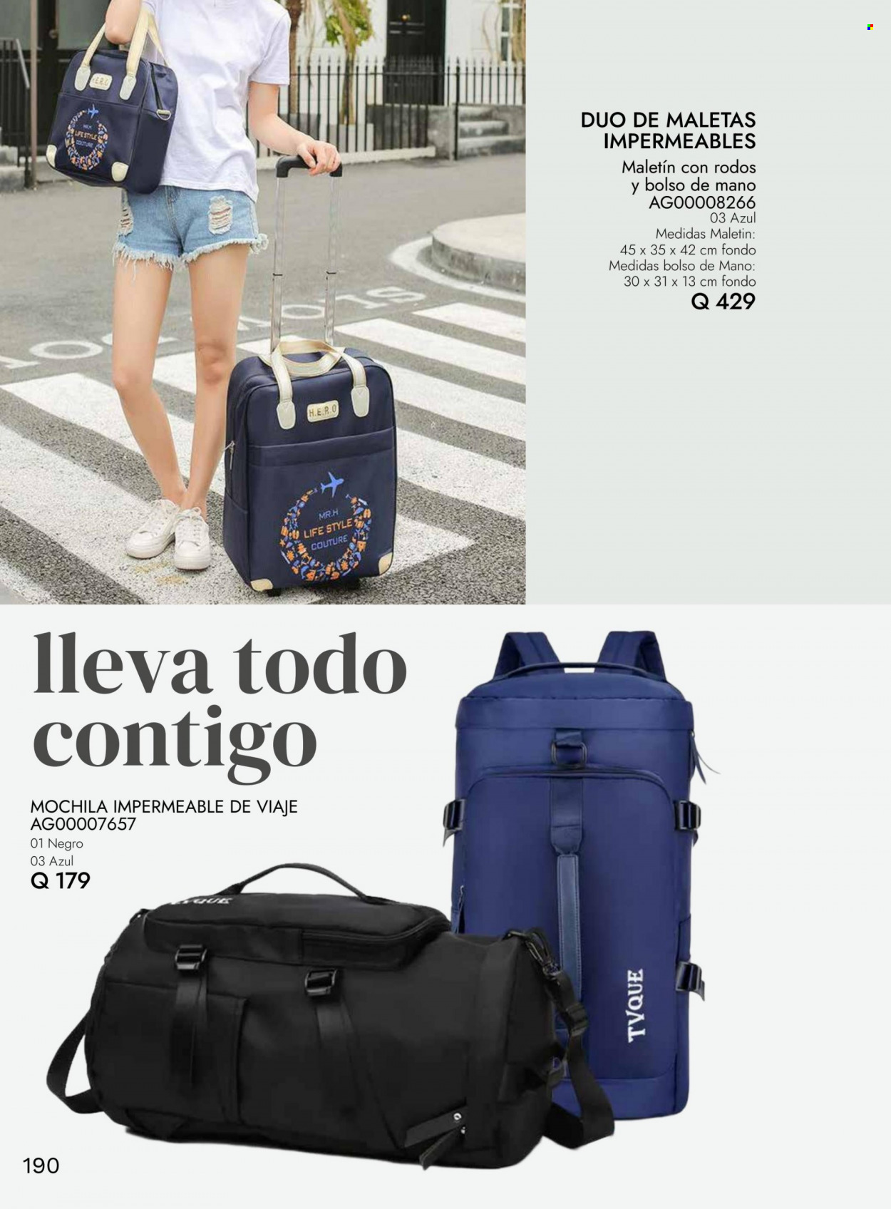 thumbnail - Folleto actual Agora - Ventas - bolso, maleta, maletín, mochila. Página 190.