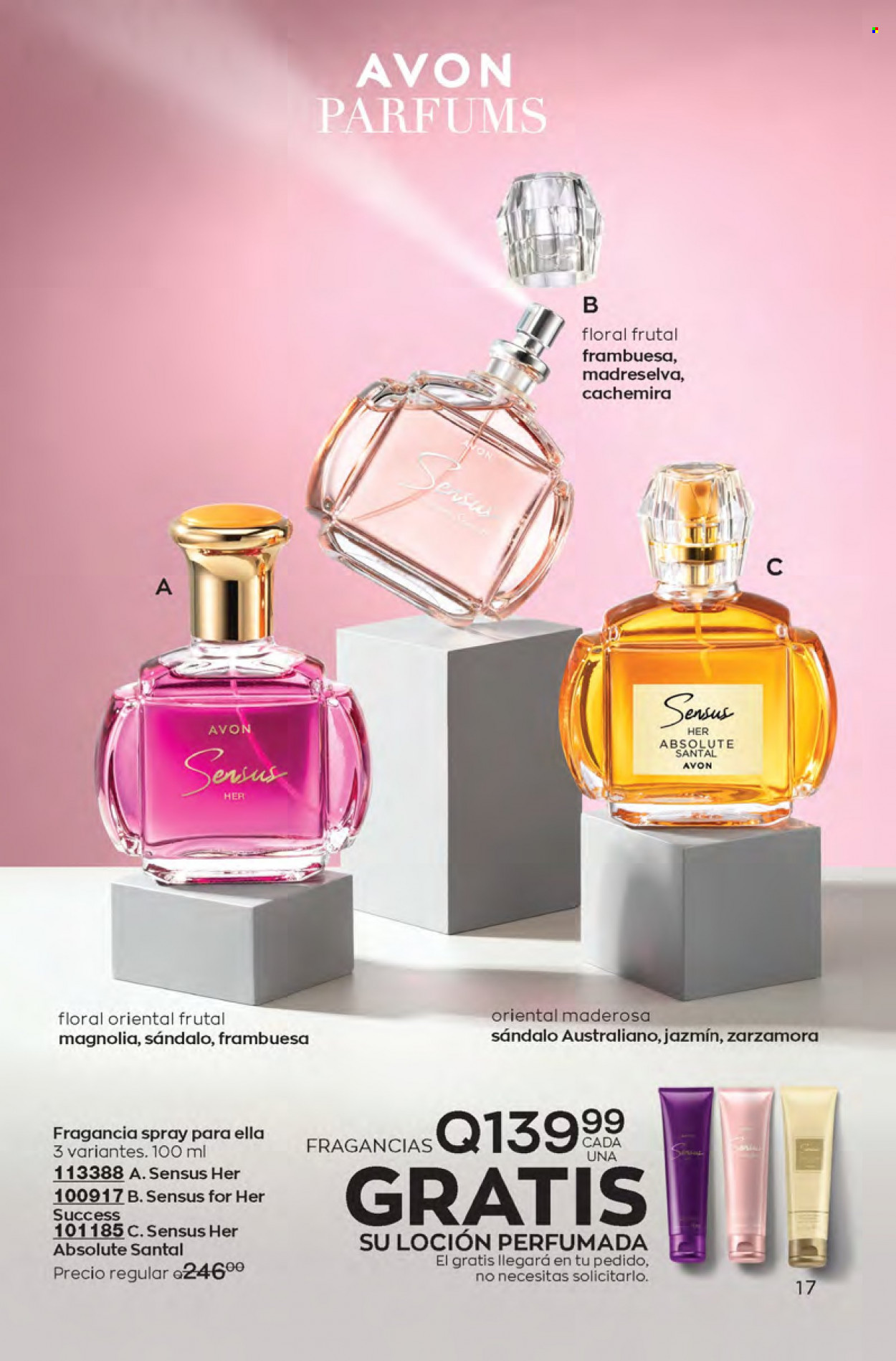 Catálogo Avon. Página 17