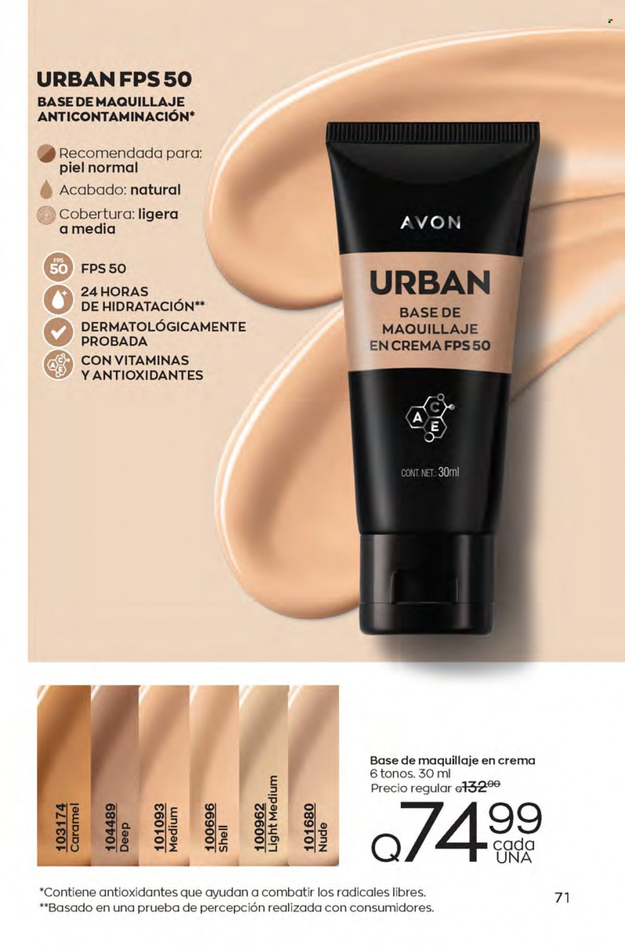 Catálogo Avon. Página 71