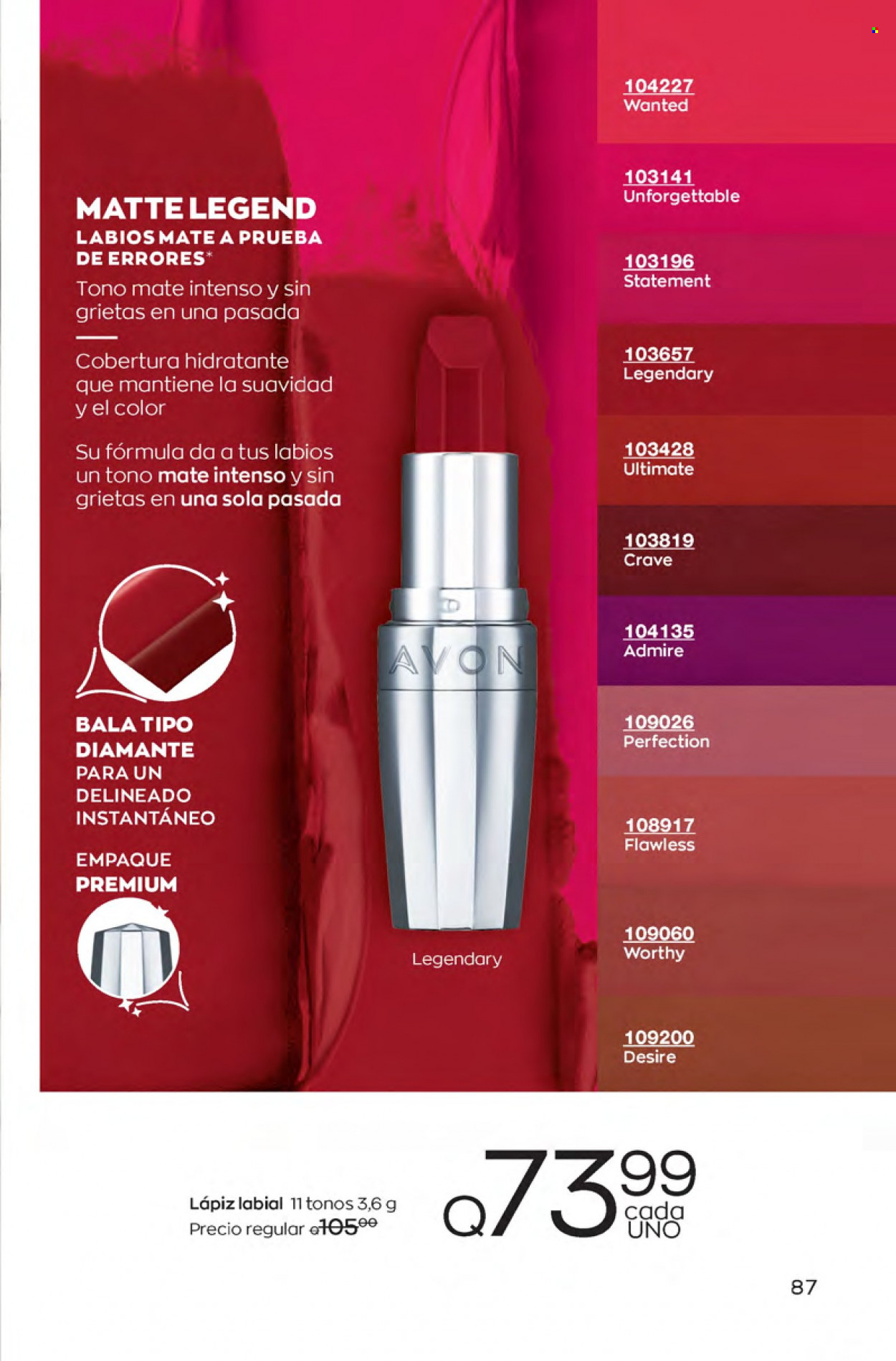 Catálogo Avon. Página 87