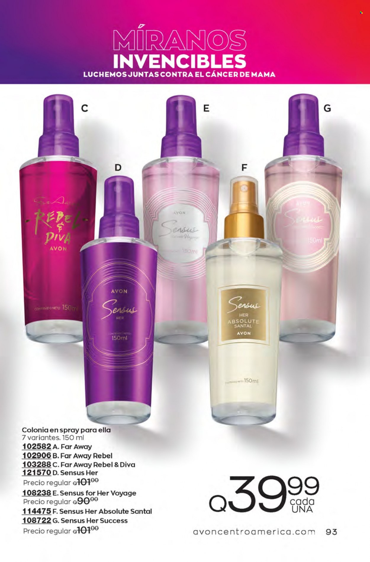 Catálogo Avon. Página 93