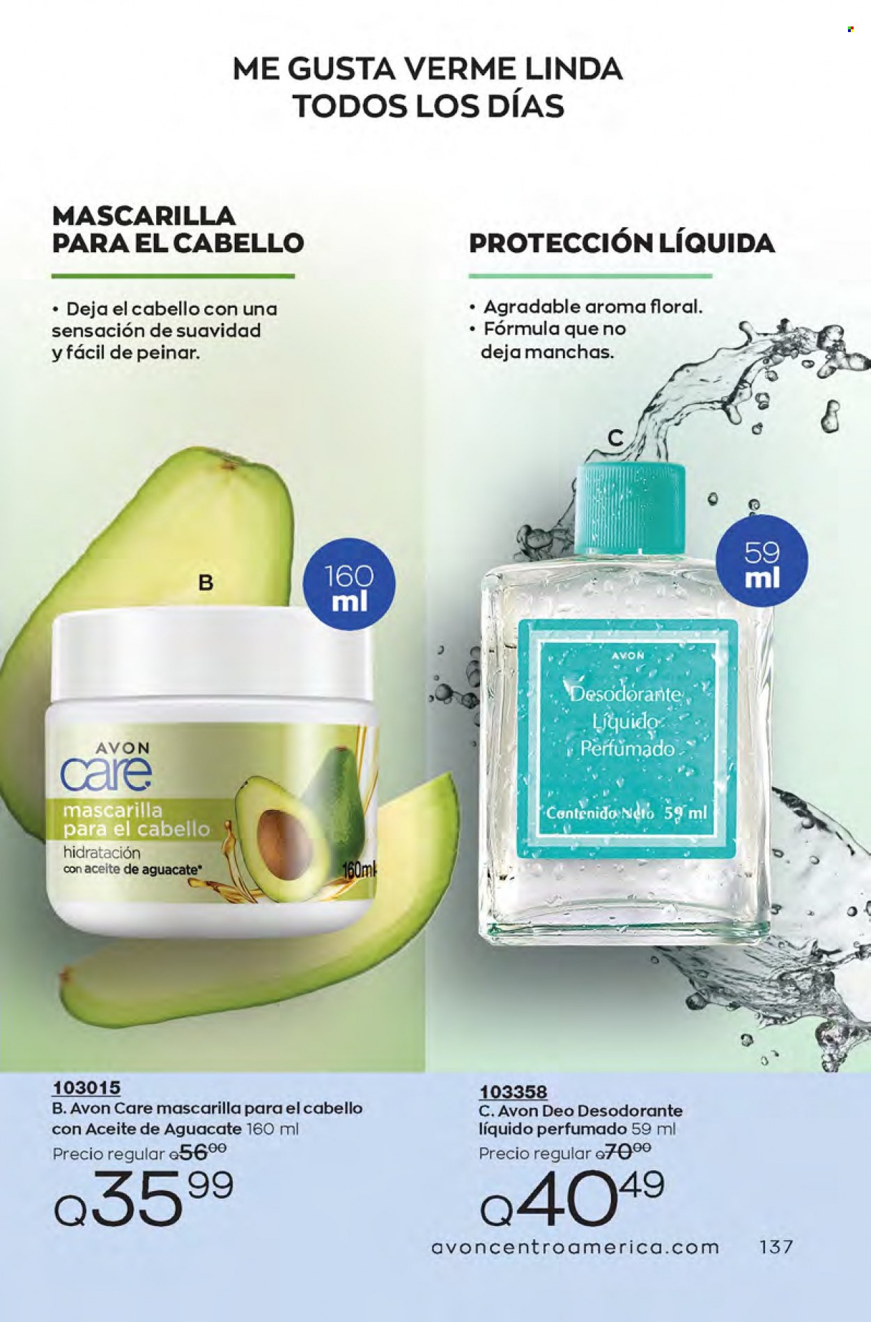 Catálogo Avon. Página 137