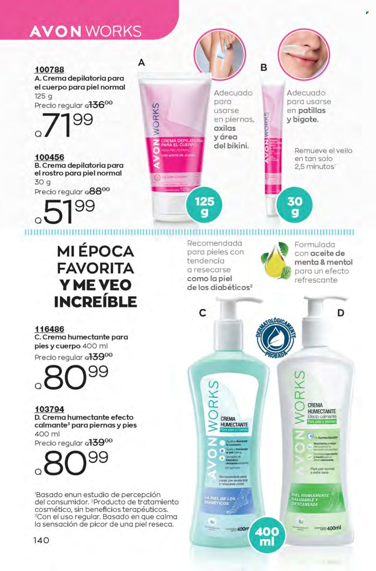 Catálogo Avon. Página 140