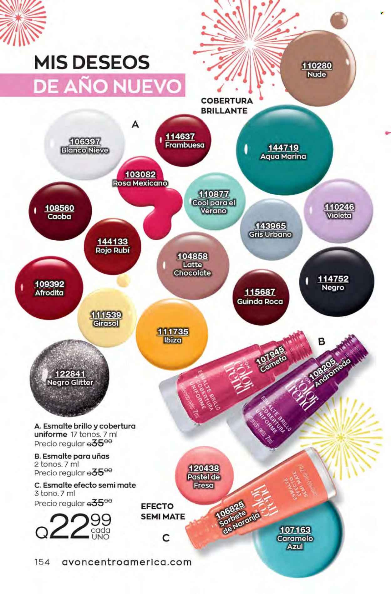 Catálogo Avon. Página 154